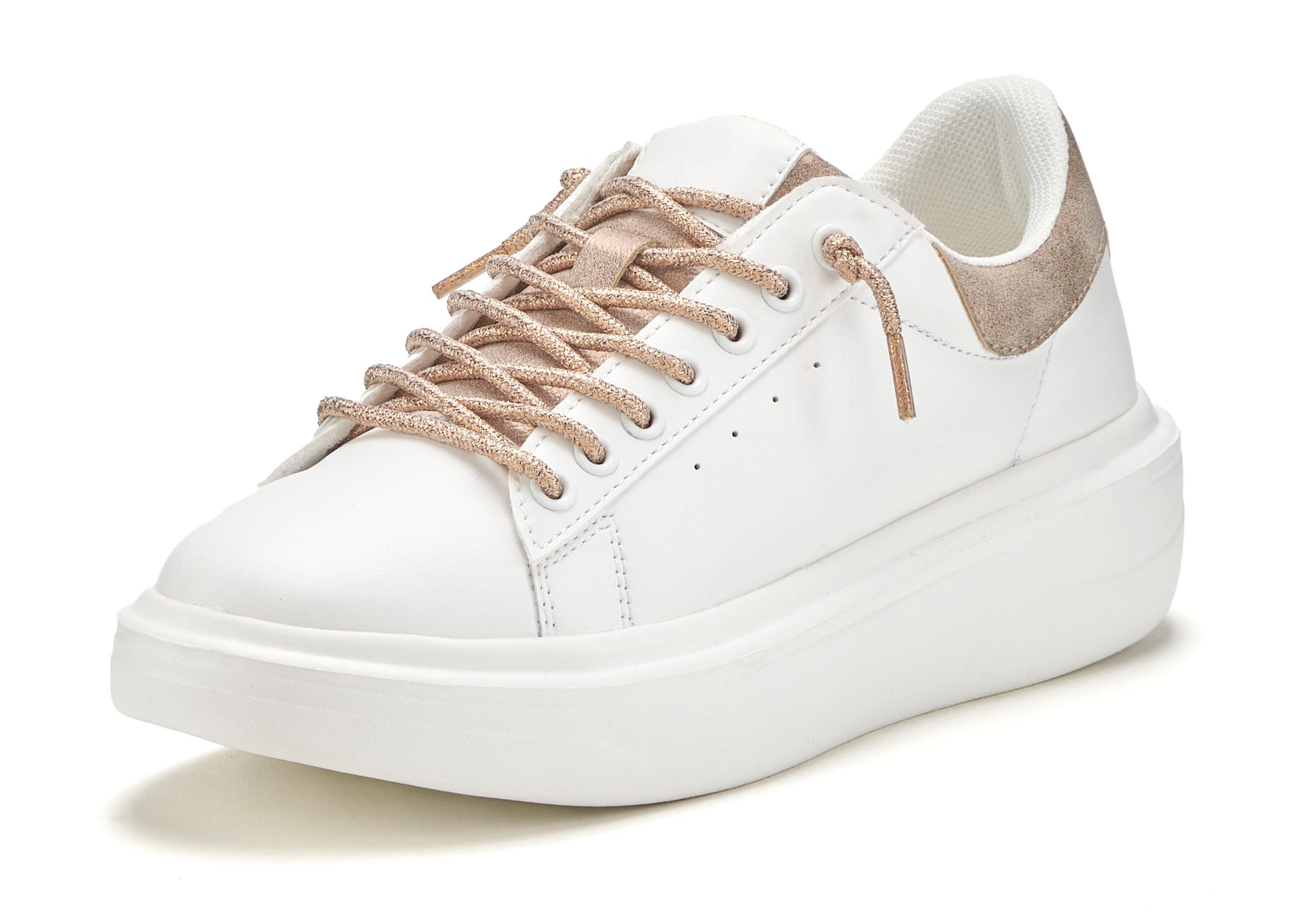 LASCANA Sneaker »Slip-On-Sneaker«, mit Metallicdetails, Freizeitschuhe VEGAN