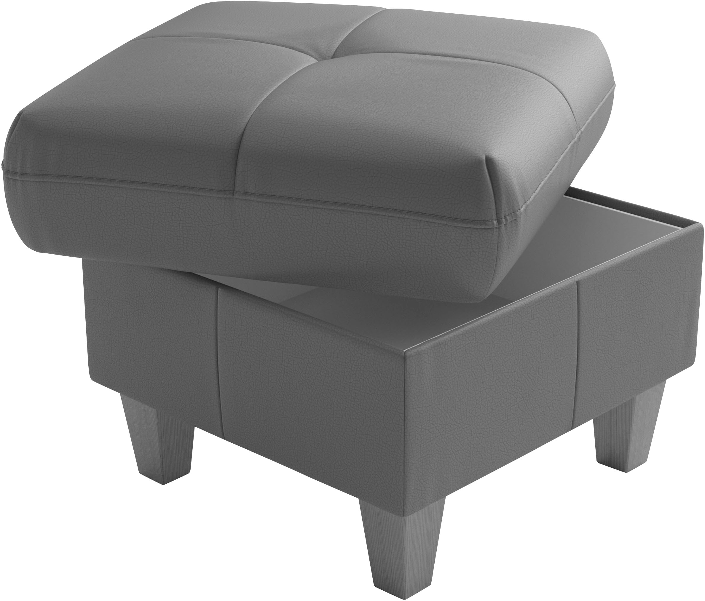 sit&more Polsterhocker »Pamela, Leder, B: 58 cm« 1 Stk. tlg. mit praktischen Stauraum, hochwertige Qualität, verschiedene Farben