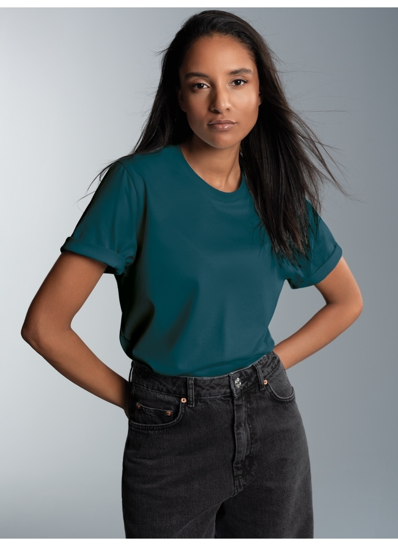 Trigema T-shirt »TRIGEMA T-Shirt DELUXE Baumwolle« 1 cuis