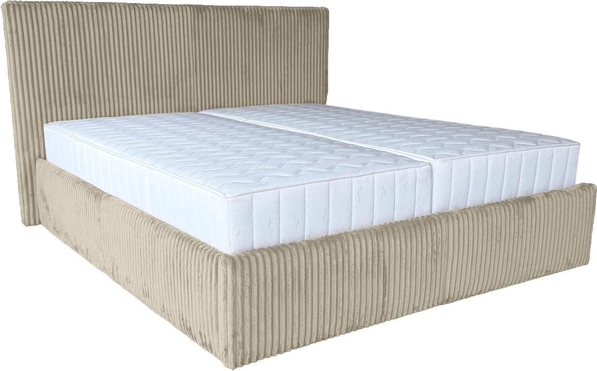 GOODproduct Polsterbett »AVVRA in der Grösse 180x200 cm, mit flauschigen Breitcord bezogen« wahlweise mit Lattenrost und King-Matratze (28cm)