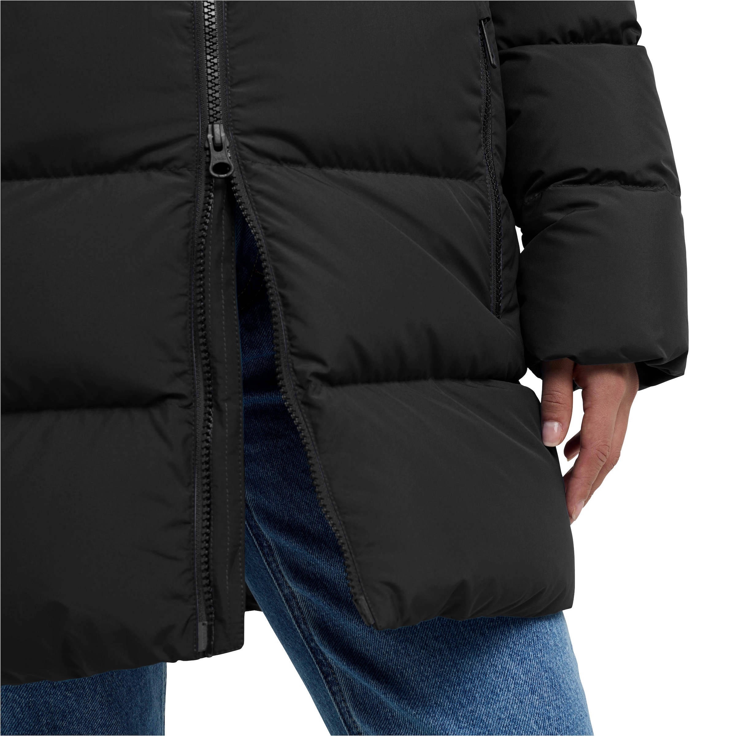 Jack Wolfskin Daunenjacke »FROZEN PALACE LONG JKT W RDS«, Wärmend, winddicht, Daunenjacke