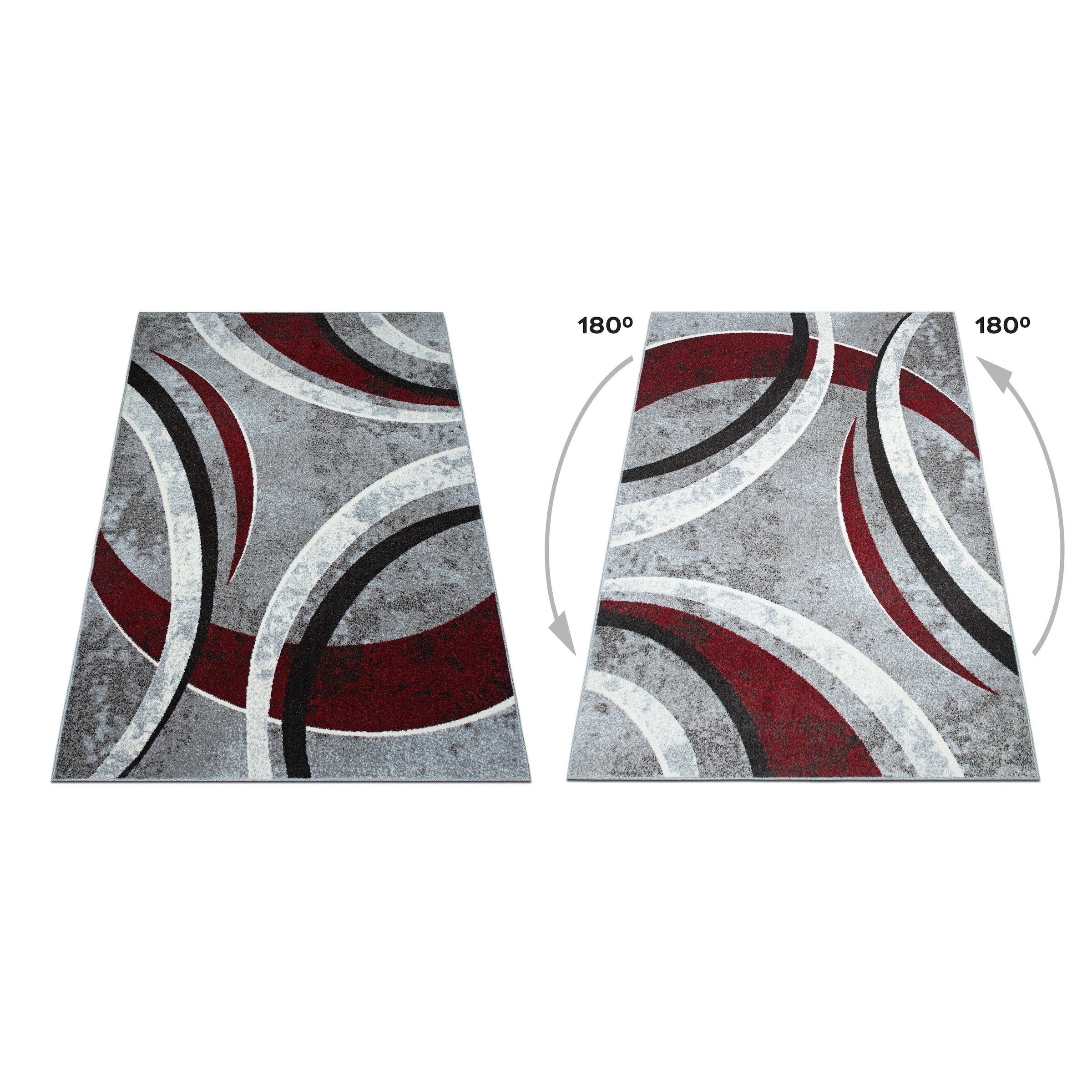 GOODproduct Teppich »Flow, geometrisches Design« rechteckig 9 mm Höhe grafisch, abstrakt, elegant, Wohnzimmer, Schlafzimmer