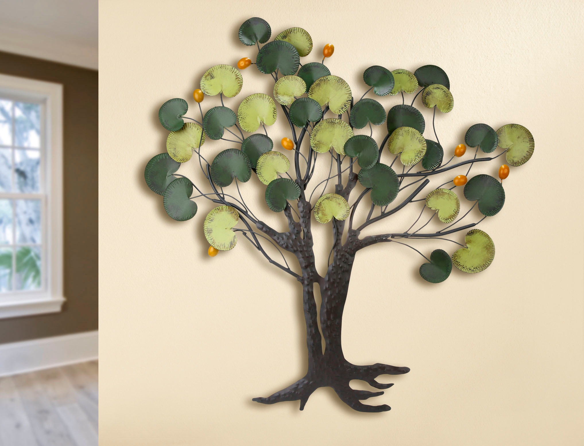 Image of GILDE Wanddekoobjekt »Relief Pfennigbaum«, (1 St.), Wanddeko, dekorativ im Esszimmer & Wohnzimmer bei Ackermann Versand Schweiz