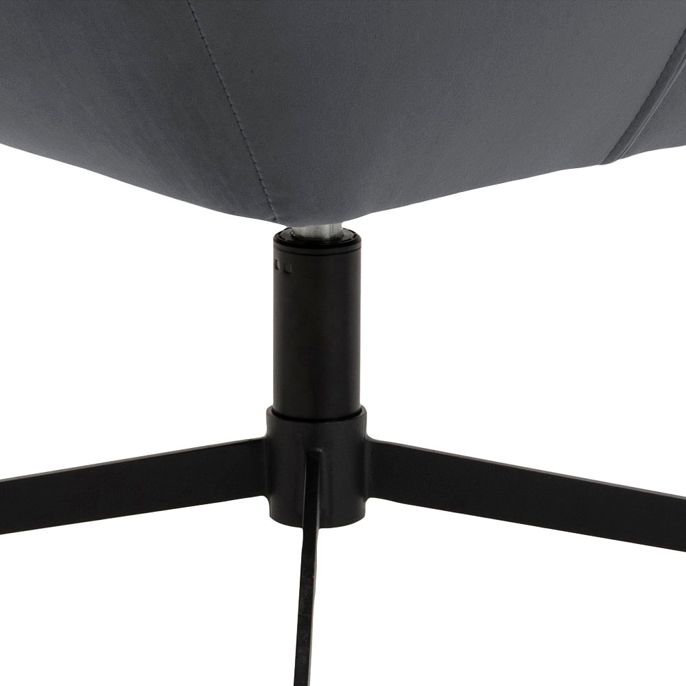 ACTONA GROUP Fauteuil pivotant »Potsdam« 1, 1 cuis tlg. fonction pivotante et coutures carrées, avec pieds en métal noir