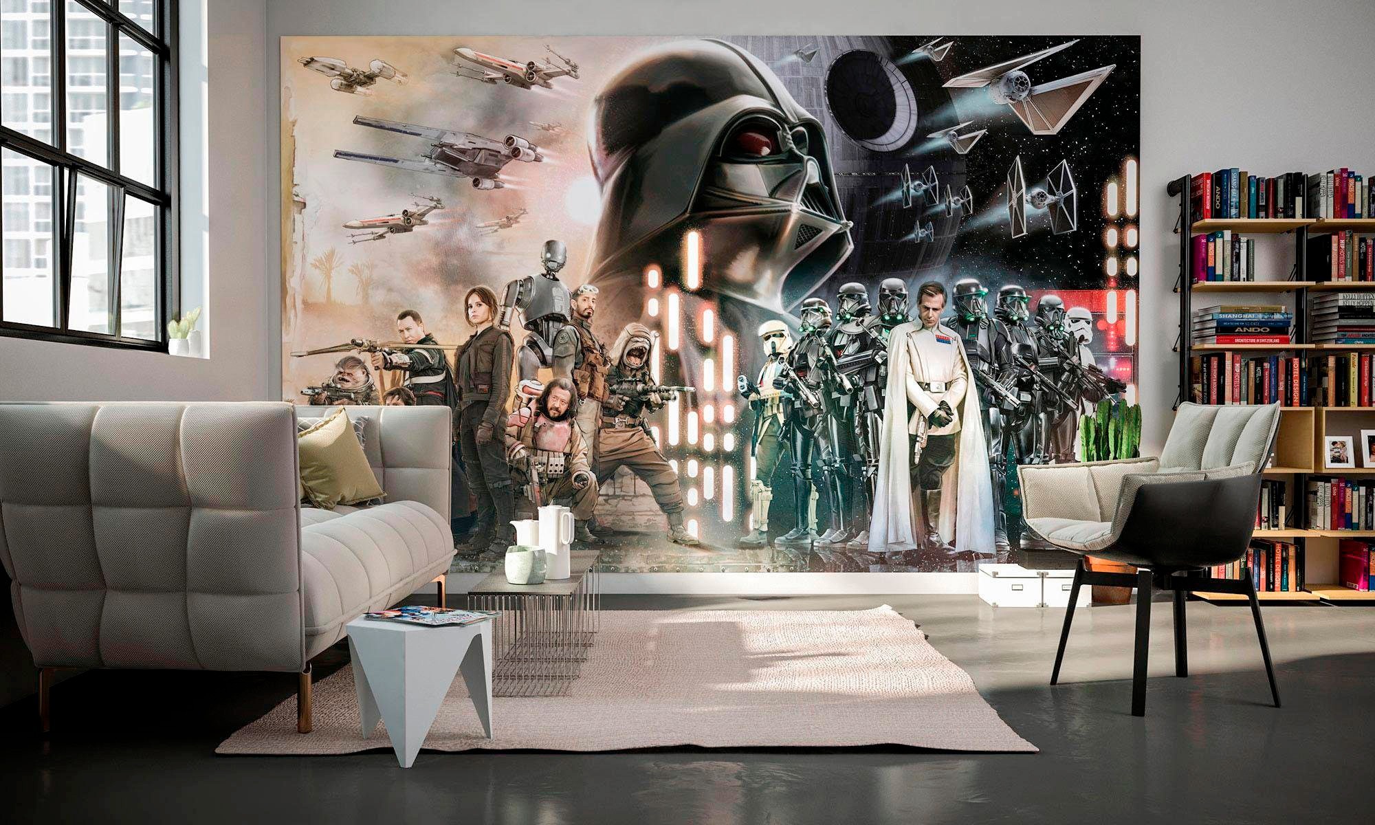Komar Vliestapete »Digitaldruck Vlies - Star Wars Collage - Grösse 400 x 250 cm«, bedruckt, Kinderzimmer