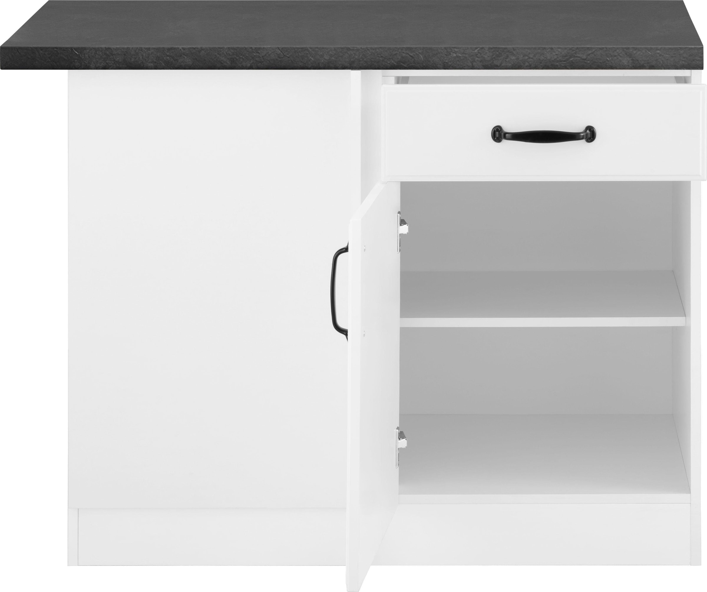 wiho Küchen Eckunterschrank »Erla« 110 cm breit mit Kassettenfront