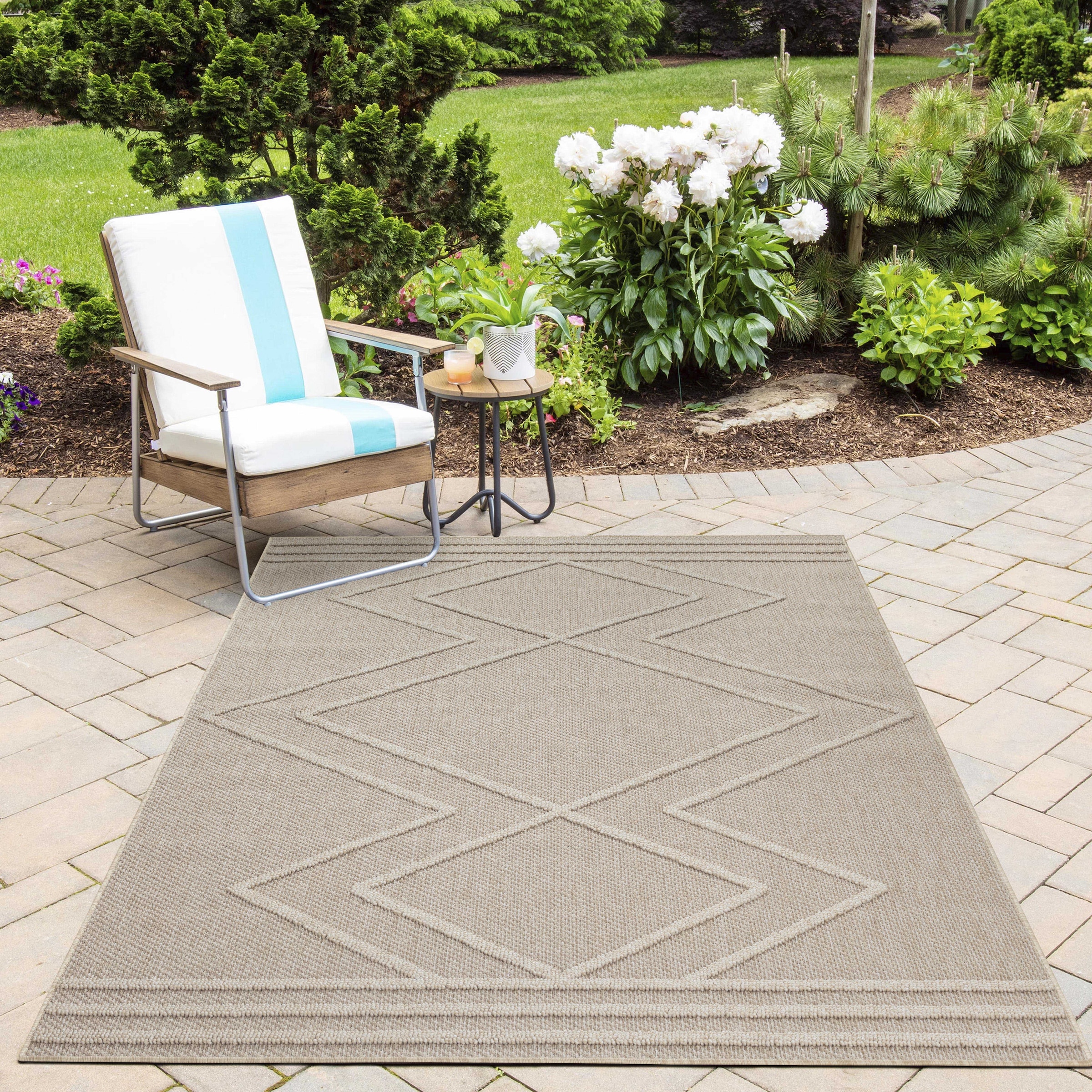 Image of Ayyildiz Teppiche Outdoorteppich "PATARA 4954" rechteckig 8 mm Höhe Läufer / Pflegeleicht / Strapazierfähig / In- und Outdoor geeignet