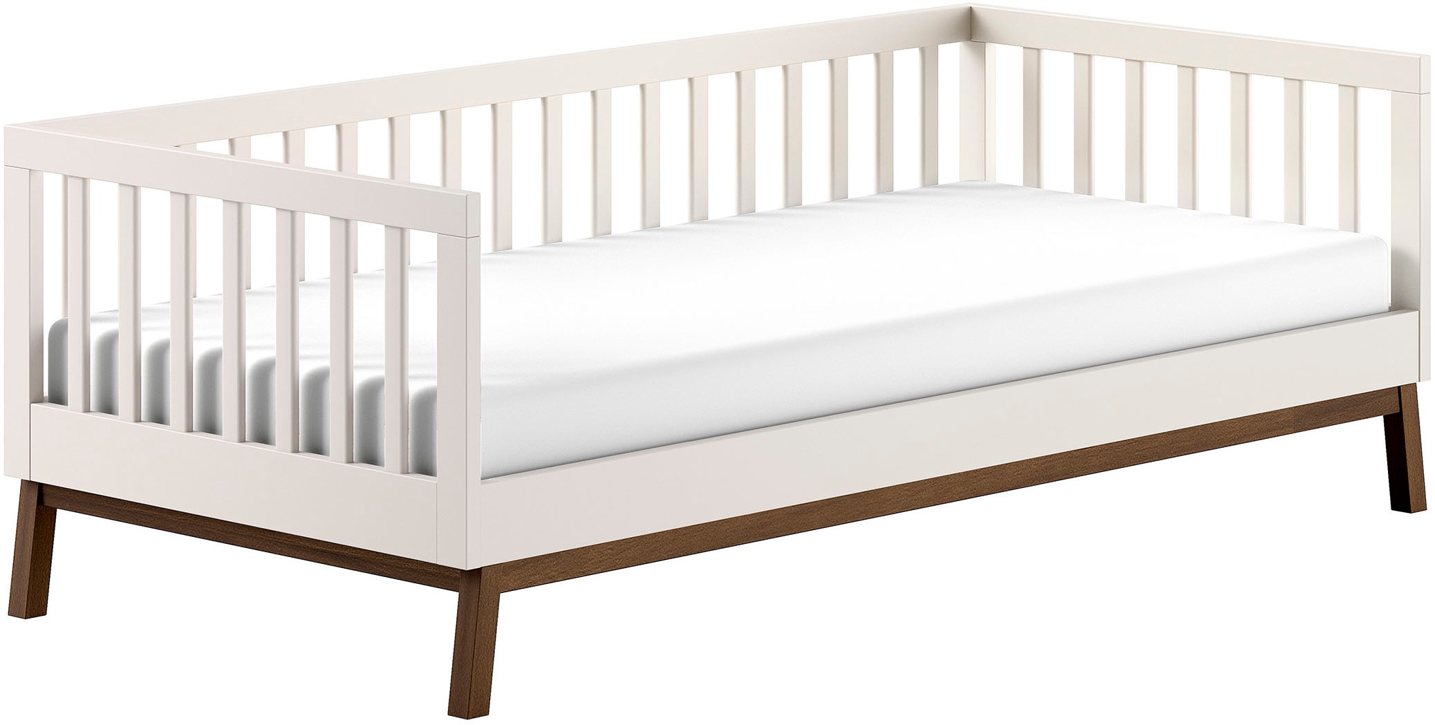 Vipack Daybett »Sesan, mit Sprossenumrandung in zeitlosem Design« (B/H/T ca. 205x70x95,7cm) inkl. Rolllattenrost,  universell einsetzbar, wahlweise in 2 zwei Farben erhältlich