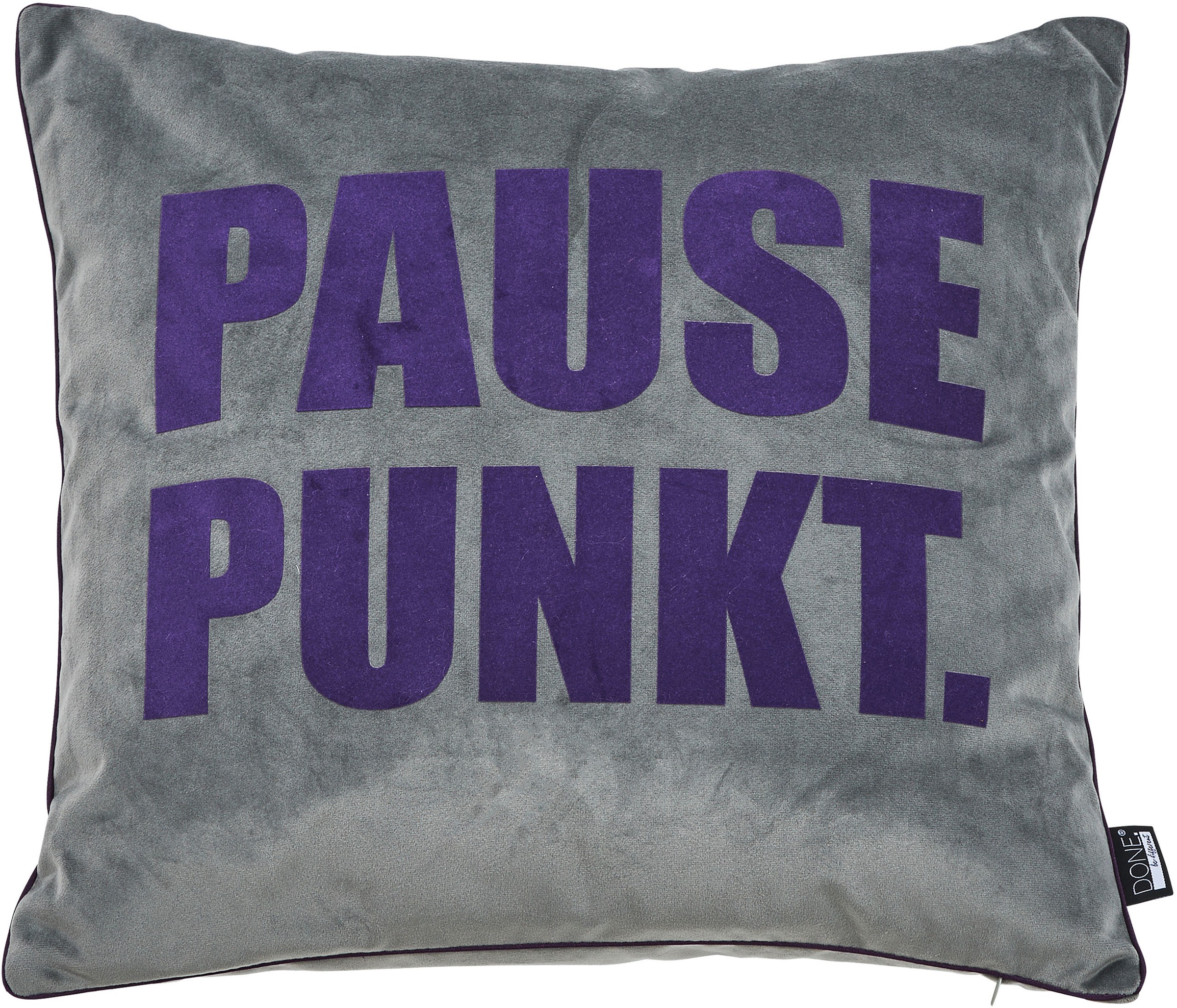 done.® Coussin décoratif »Vibe« velours doux