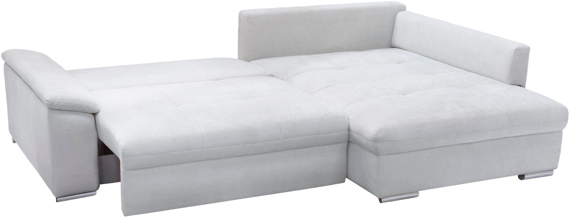 exxpo - sofa fashion Ecksofa »Casa Grande inkl. Bettfunktion, Bettkasten, bequem«, L-Form, guter Sitzkomfort, griosse Liegefläche