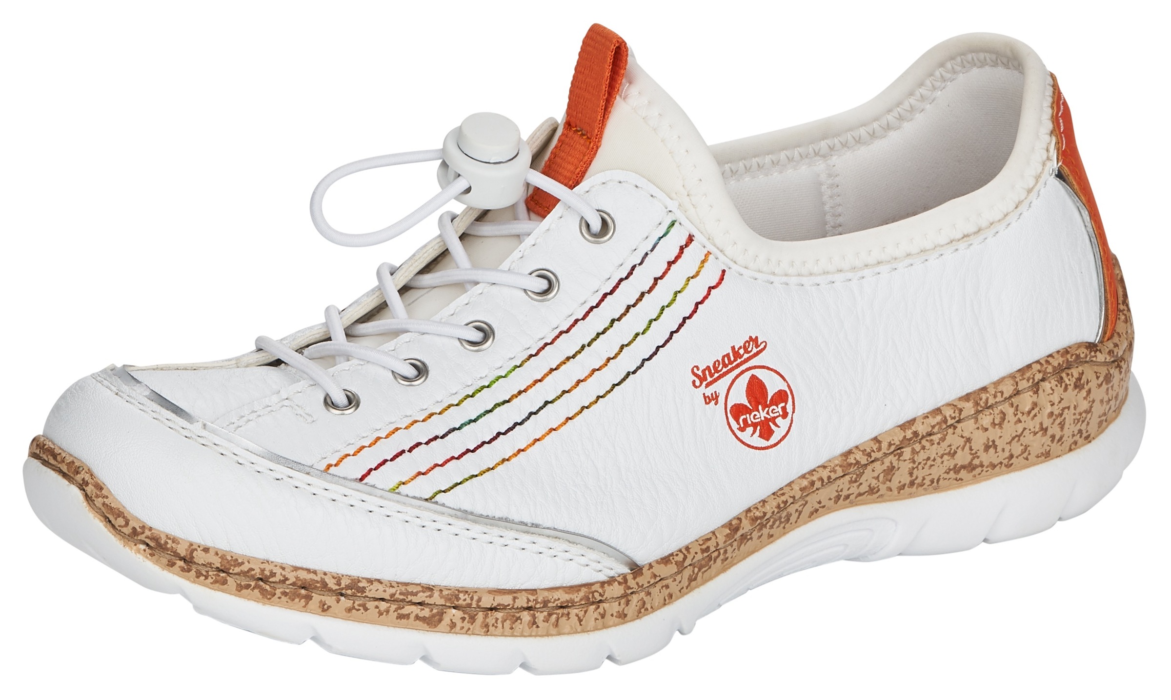 Image of Rieker Slip-On Sneaker, mit bunten Ziernähten bei Ackermann Versand Schweiz