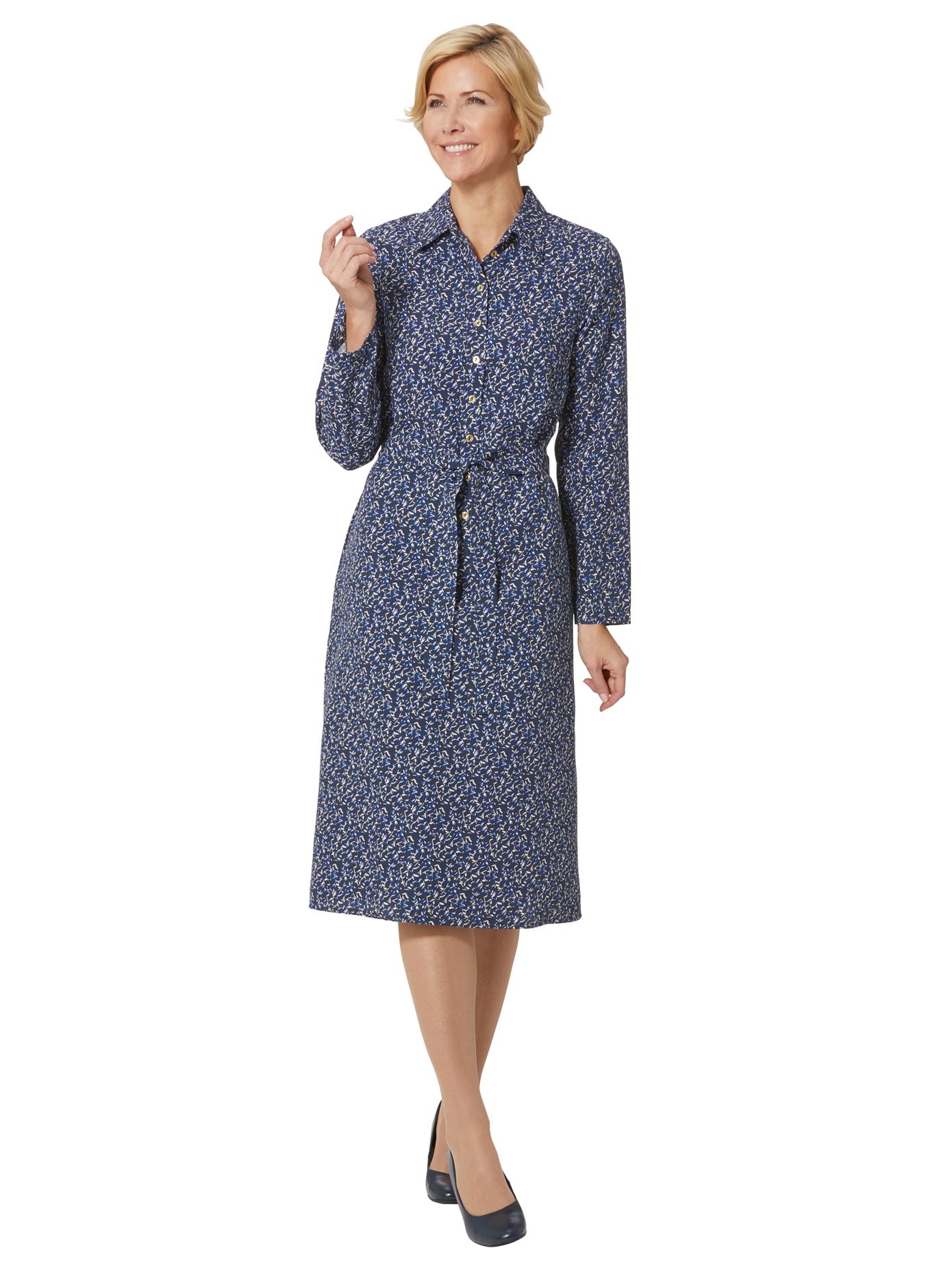 Kleid mit Umlegekragen