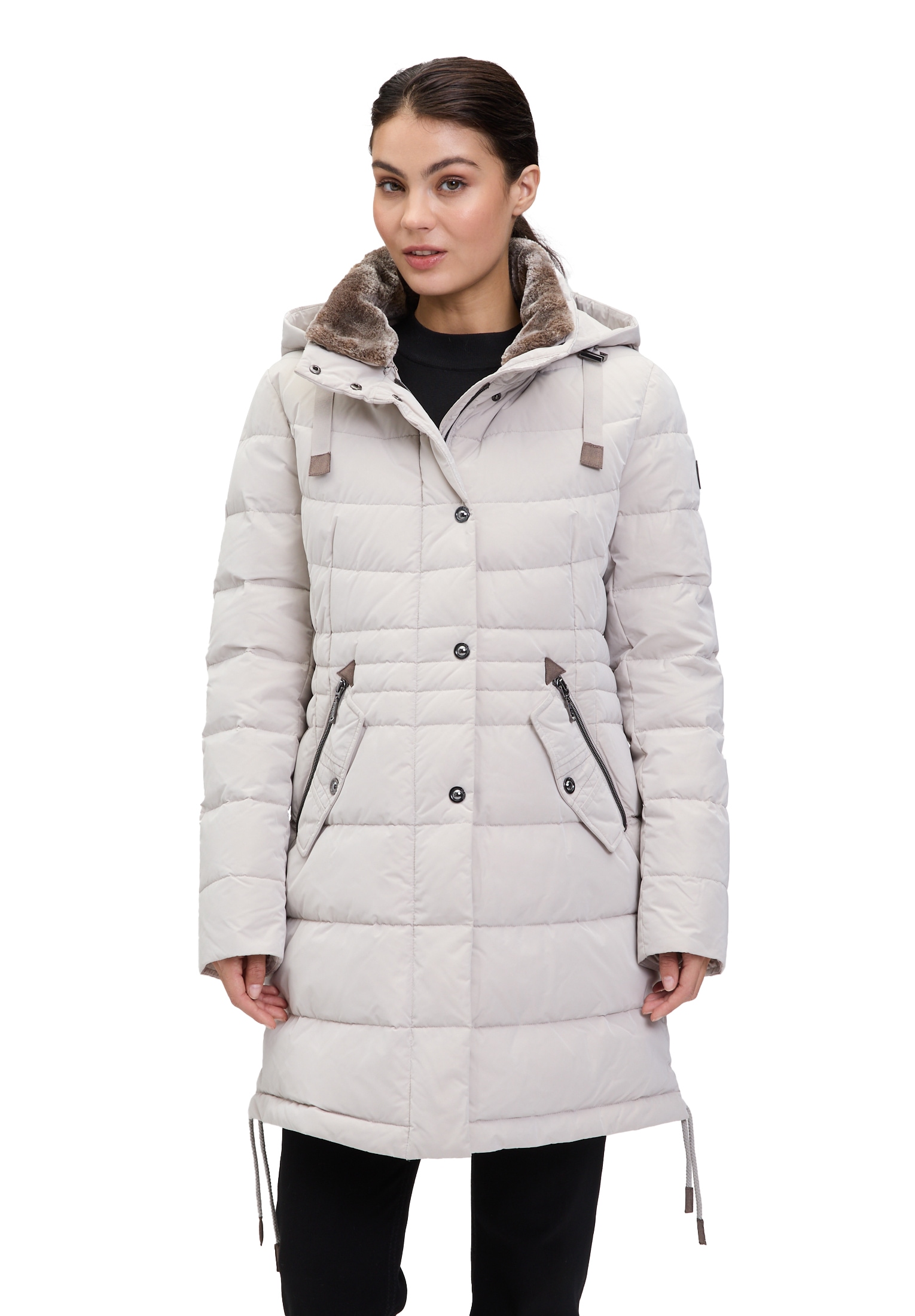 Gil Bret Steppjacke mit Kapuze mit abnehmbarer Kapuze