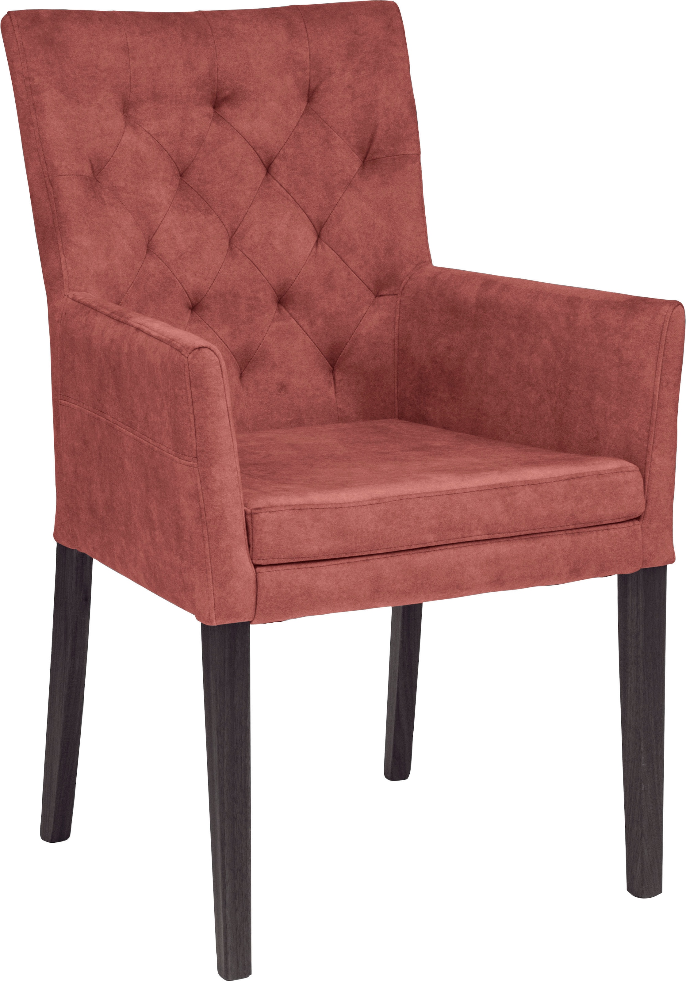 Home affaire Armlehnstuhl "Colorado" () 1 Stk.Beine aus massiver Buche, wengefarben lackiert