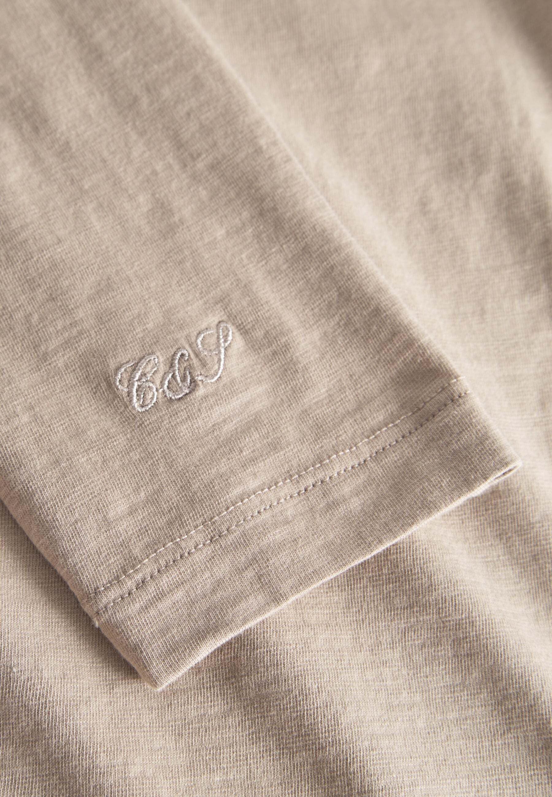 colours & sons Langarmshirt »colours & sons Langarmshirts Henley - Slub«