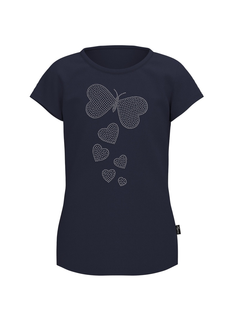 Trigema T-Shirt »TRIGEMA T-Shirt mit Strass Motiv "Schmetterling"« 1