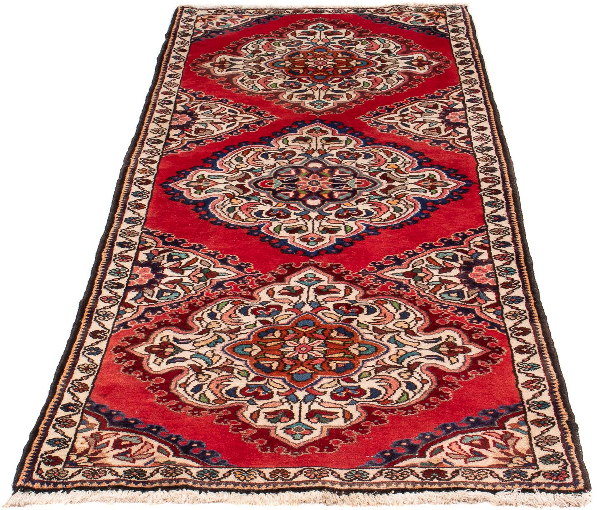 Image of morgenland Orientteppich »Perser - Nomadic - 196 x 73 cm - dunkelrot«, rechteckig, 10 mm Höhe, Wohnzimmer, Handgeknüpft, Einzelstück mit Zertifikat bei Ackermann Versand Schweiz