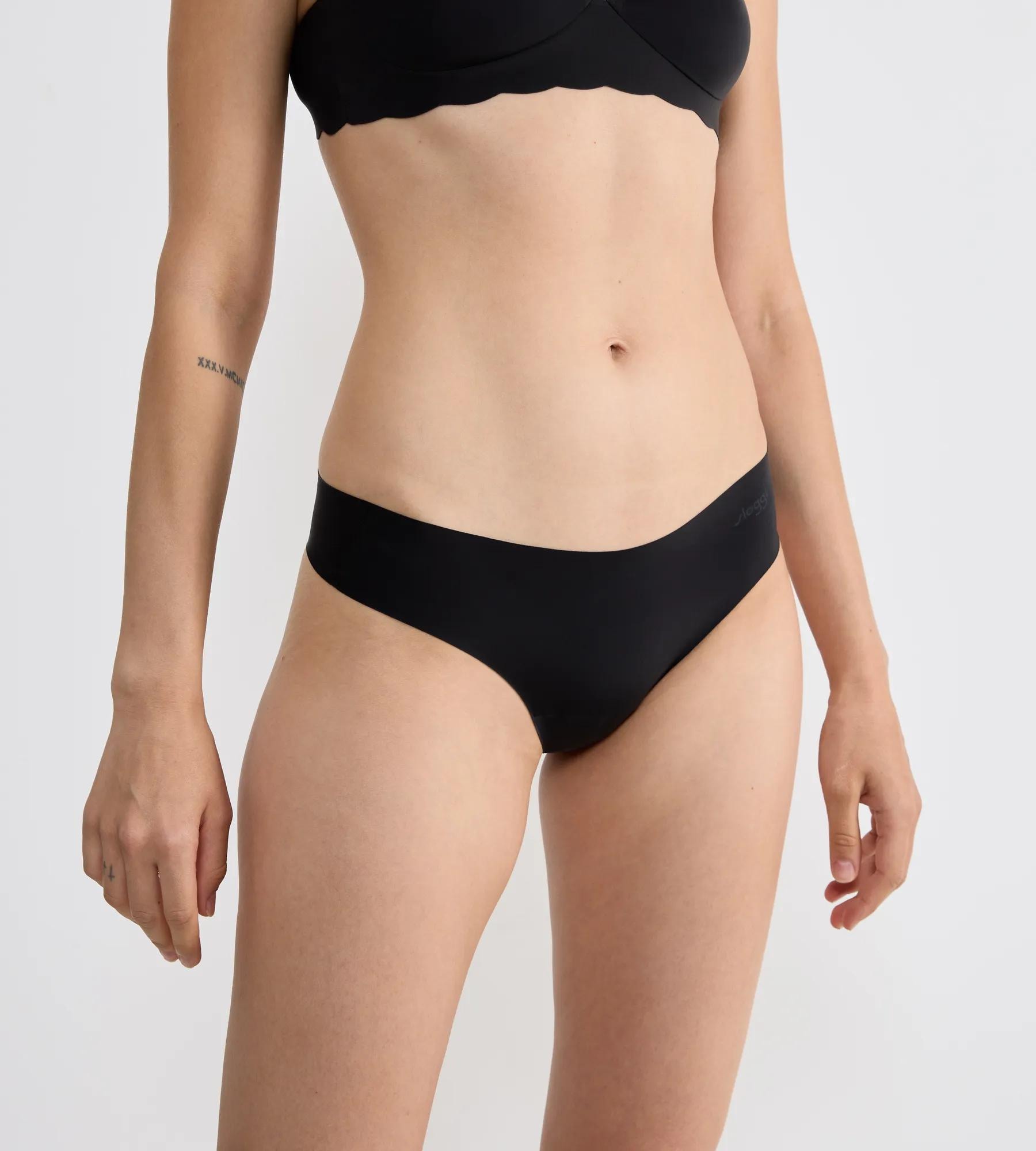 sloggi String »ZERO Microfibre 2.0« 2er Pack,  nahtlos, gewellte Abschlüsse, ultraleicht, Hipster-Stil