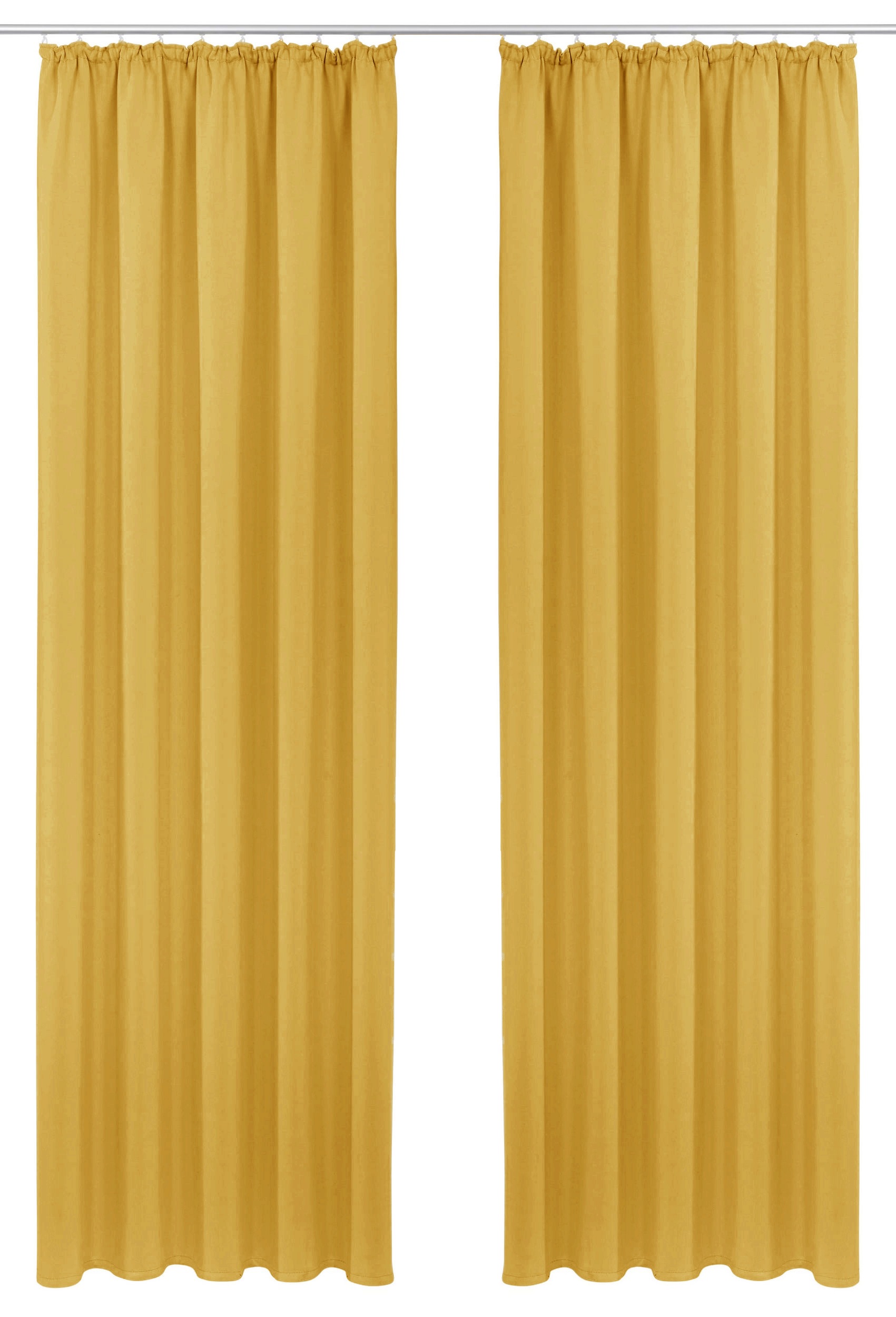 OTTO home Vorhang "SOLA, Kräuselband, 1& 2er Pack, blickdicht/verdunkelnd, Topseller" Kräuselband 1 Stk. tlg. Breite:130 cm, 1 Schal, einfarbig, Verdunkelung