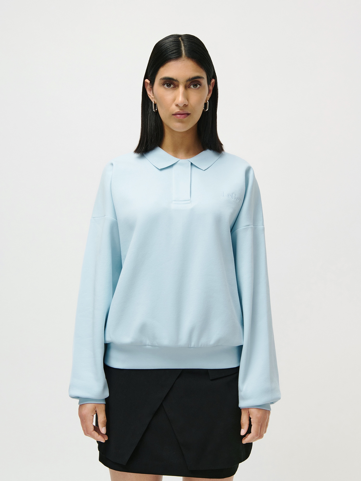 Image of LeGer Sweatshirt "Janneke, LeGer by Lena Gercke", mit Kragen, normale Passform