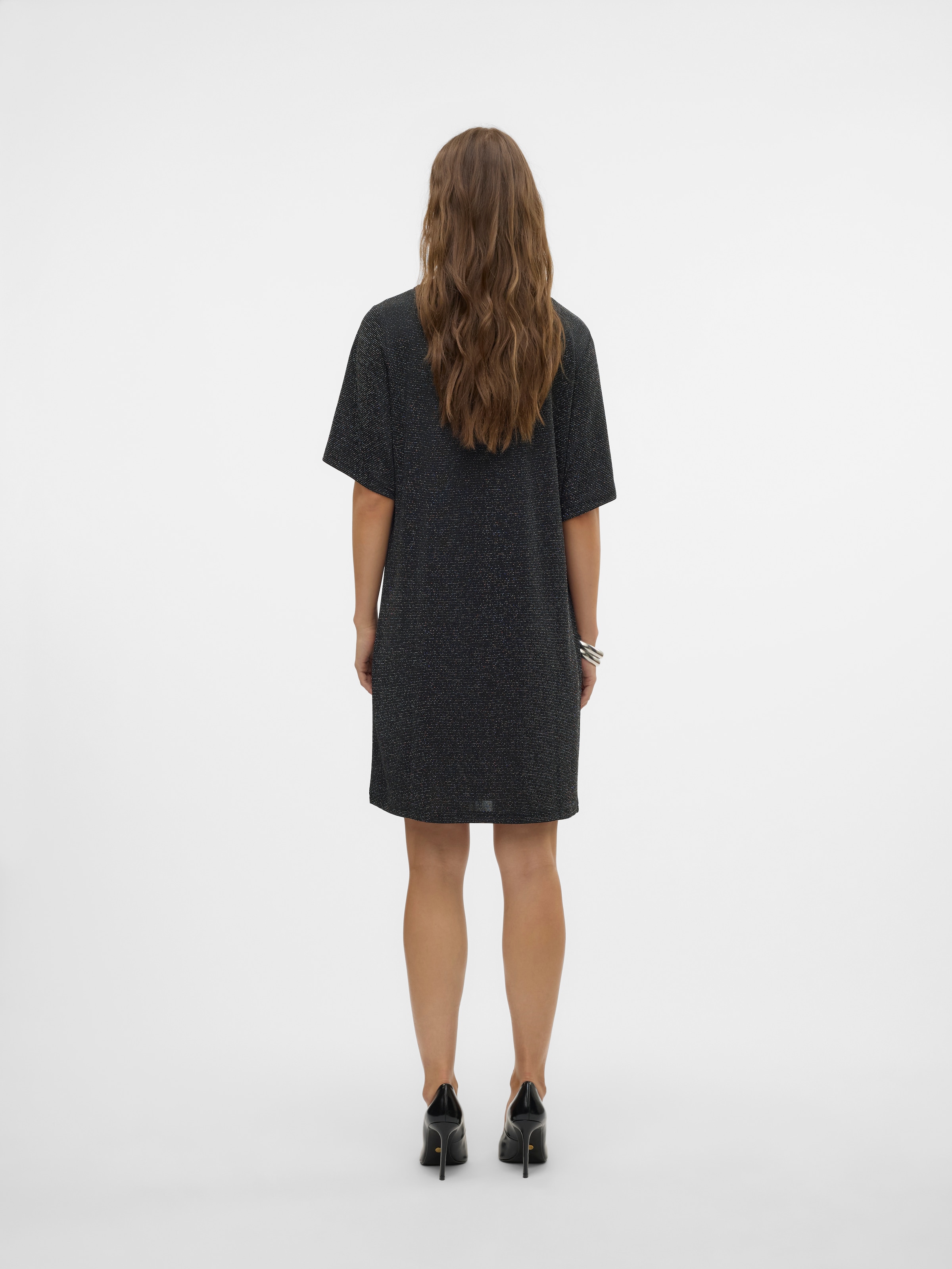 Vero Moda Midikleid »VMKANVA 2/4 TEE DRESS JRS GA«, Sommerkleid, mit Glitzer