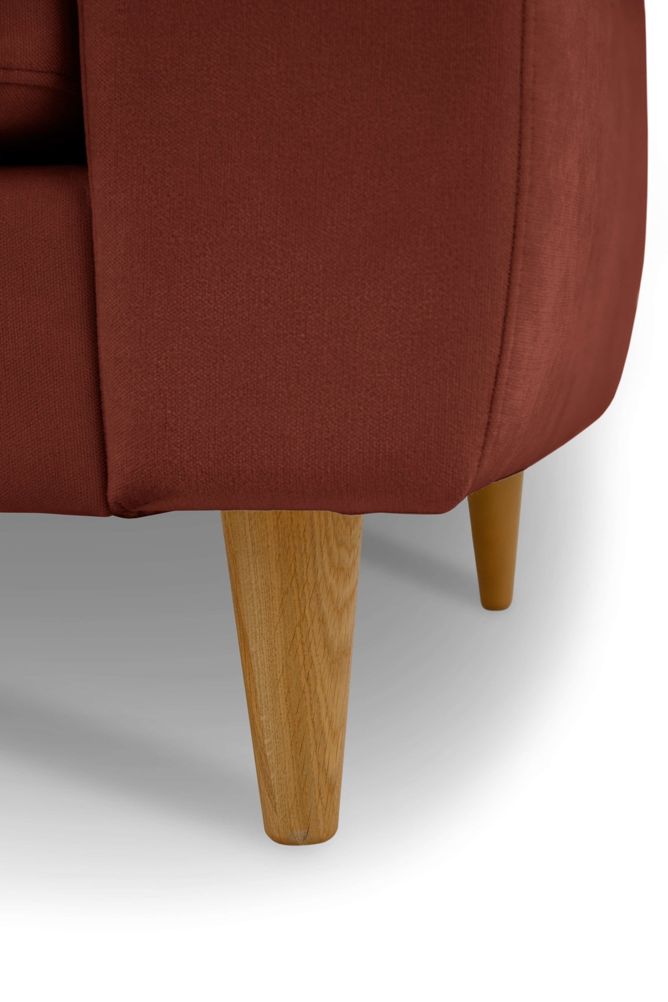 GOODproduct 3-Sitzer »Finnian« 212 cm, Chenille-Bezug, Massivholzfüsse mit eleganter Linienführung