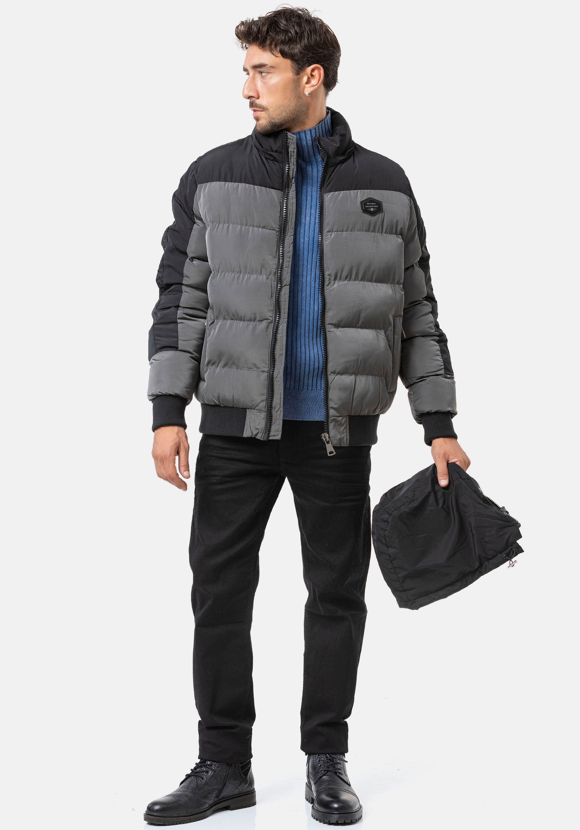 Cipo & Baxx Veste matelassée mit Kapuze