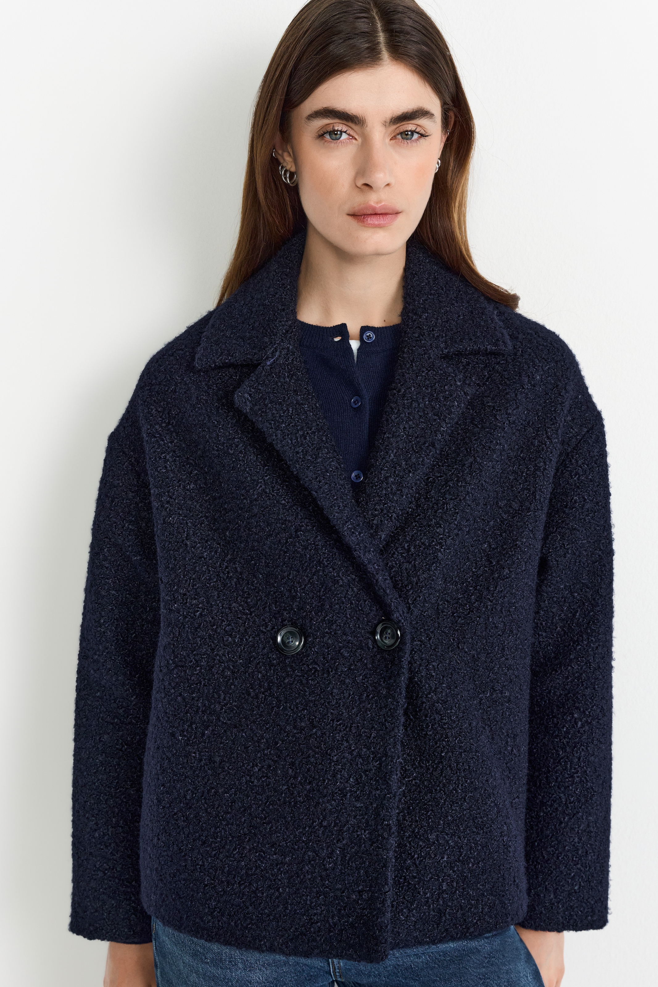 Image of RICHROYAL Kurzjacke mit dezenter Teddy-Oberfläche