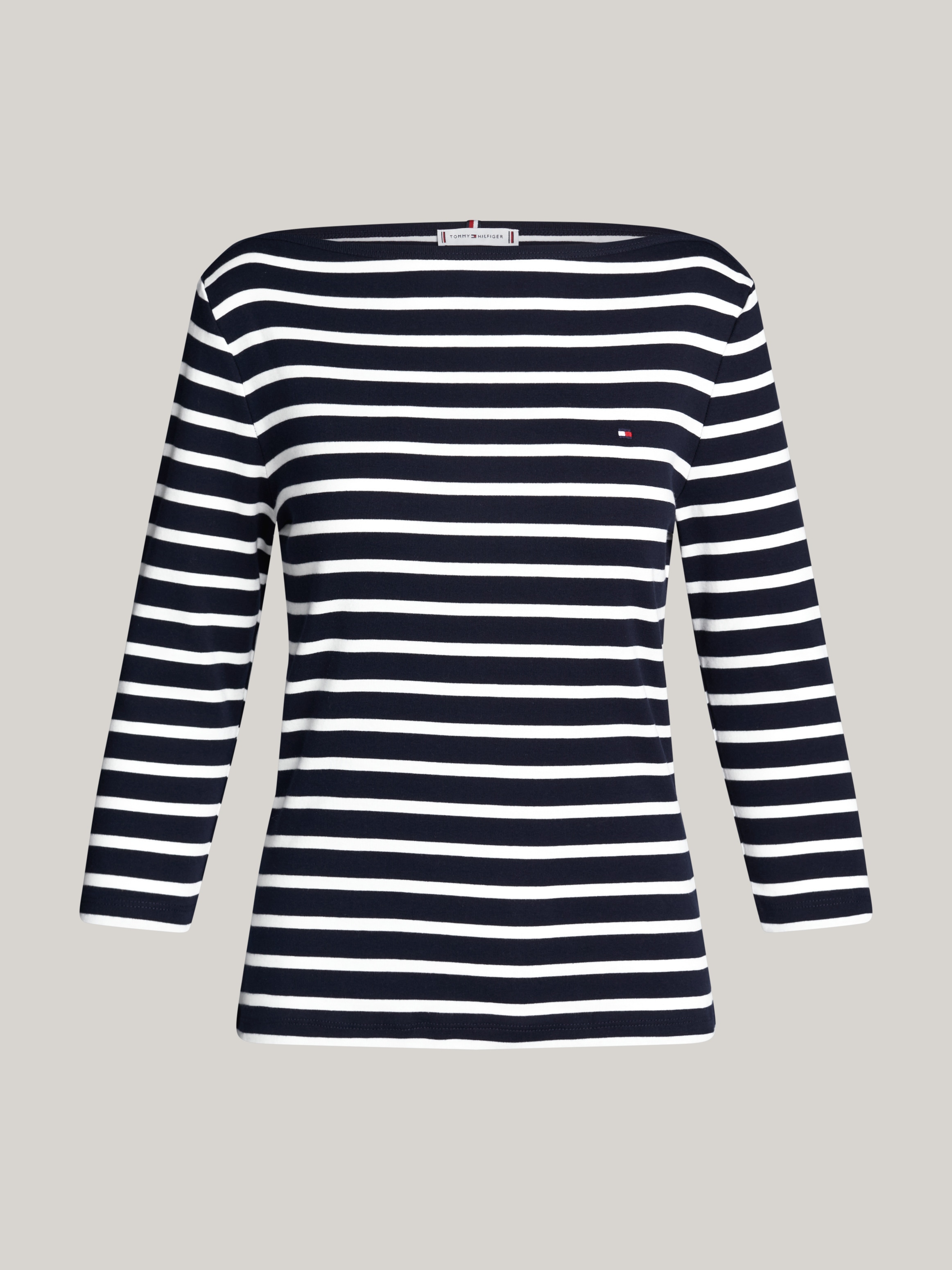 Tommy Hilfiger 3/4-Arm-Shirt »NEW CODY SLIM BOAT-NK 3/4SLV«, mit Logostickerei