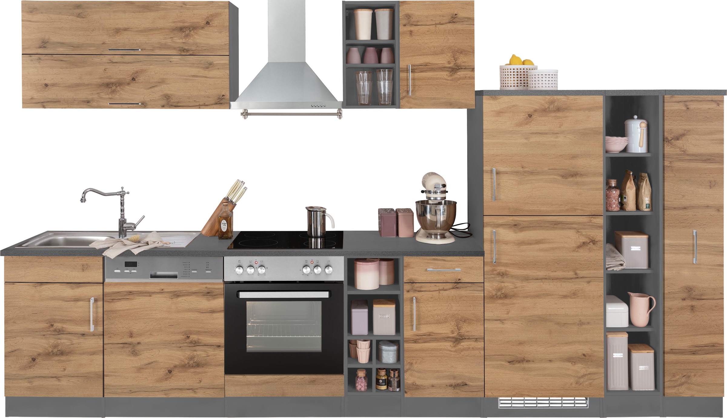 KOCHSTATION Kitchenette »KS-Colmar« sans appareils électriques, largeur 360 cm