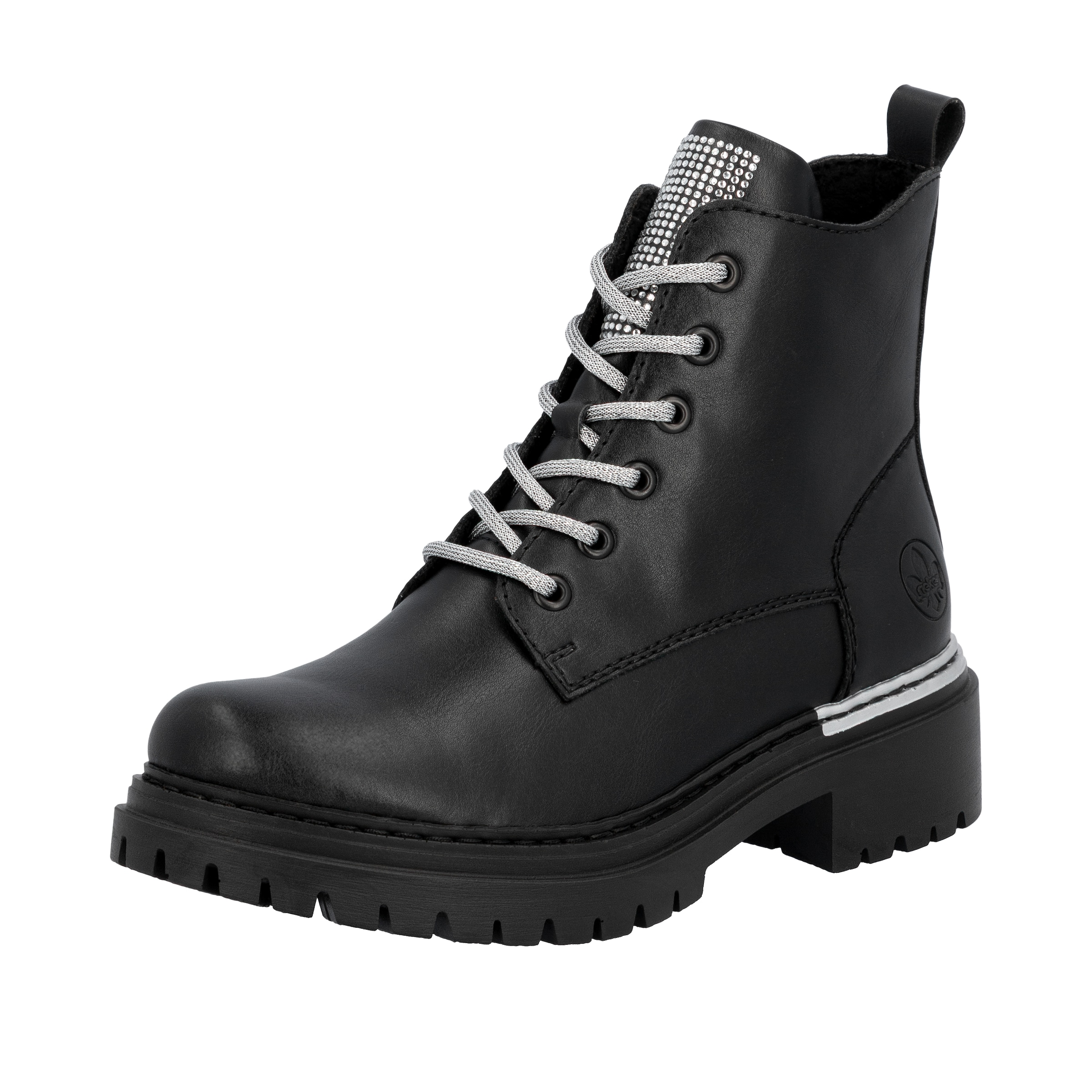 Image of Rieker Schnürboots Schnürstiefelette, Profilsohle, mit praktischem Innenreissverschluss