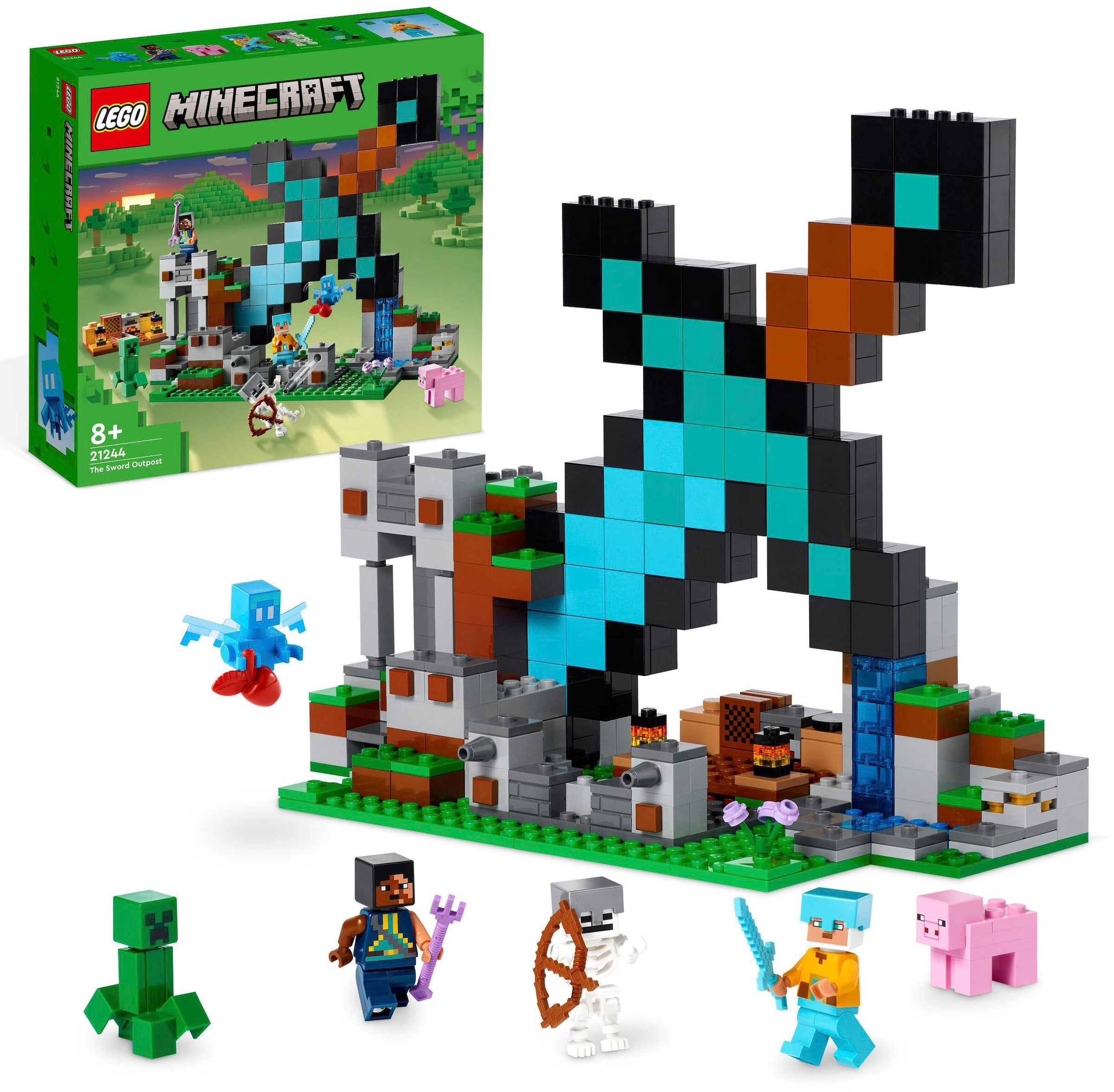LEGO® Konstruktionsspielsteine »Der Schwert-Aussenposten (21244), LEGO® Minecraft«, (427 St.), Made in Europe
