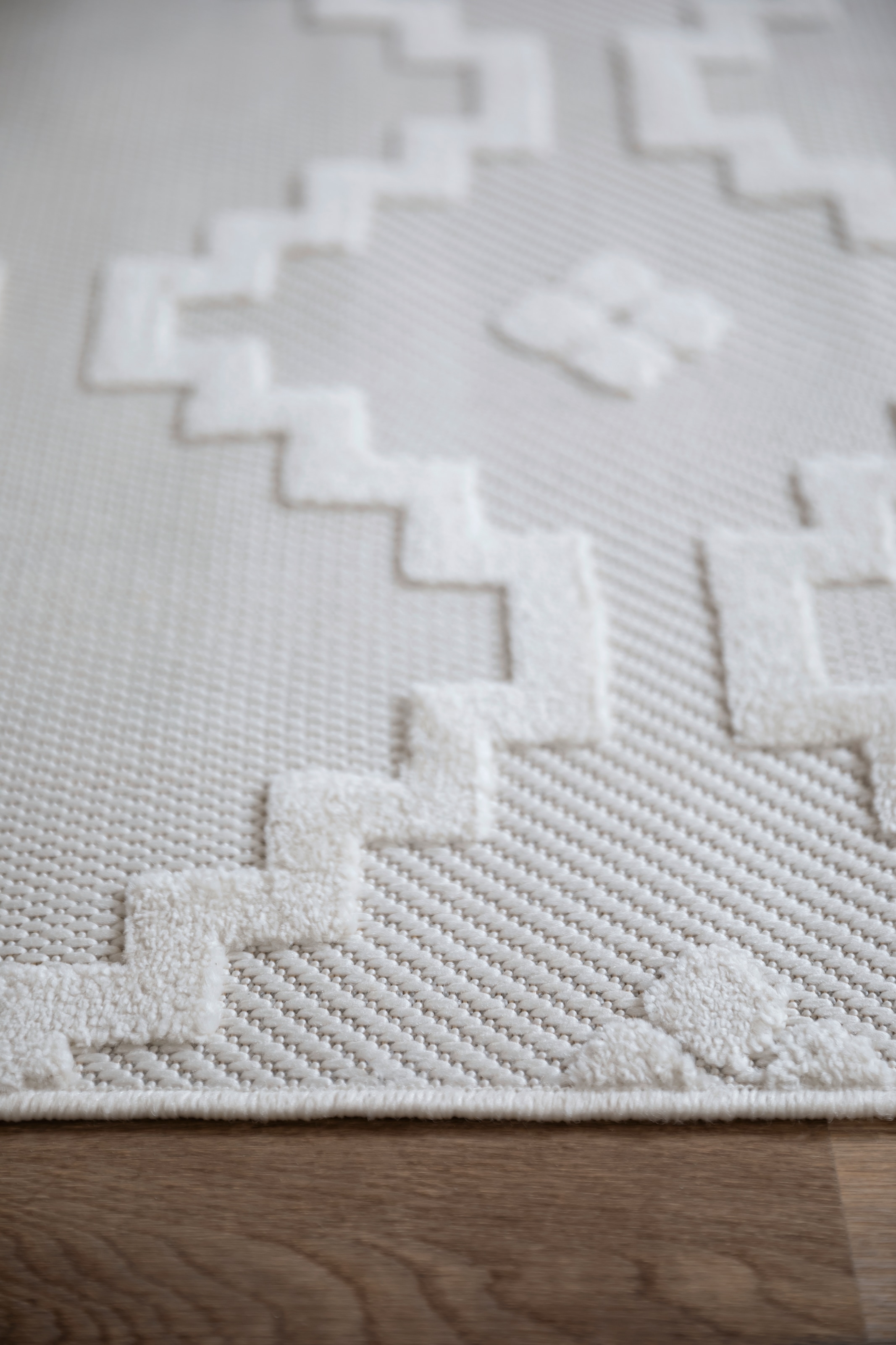 SCHÖNER WOHNEN-Kollektion Tapis »Summer 6352« Rectangulaire 6 mm Höhe In- und Outdoor geeignet, Hoch Tief Struktur, Robuster Teppich