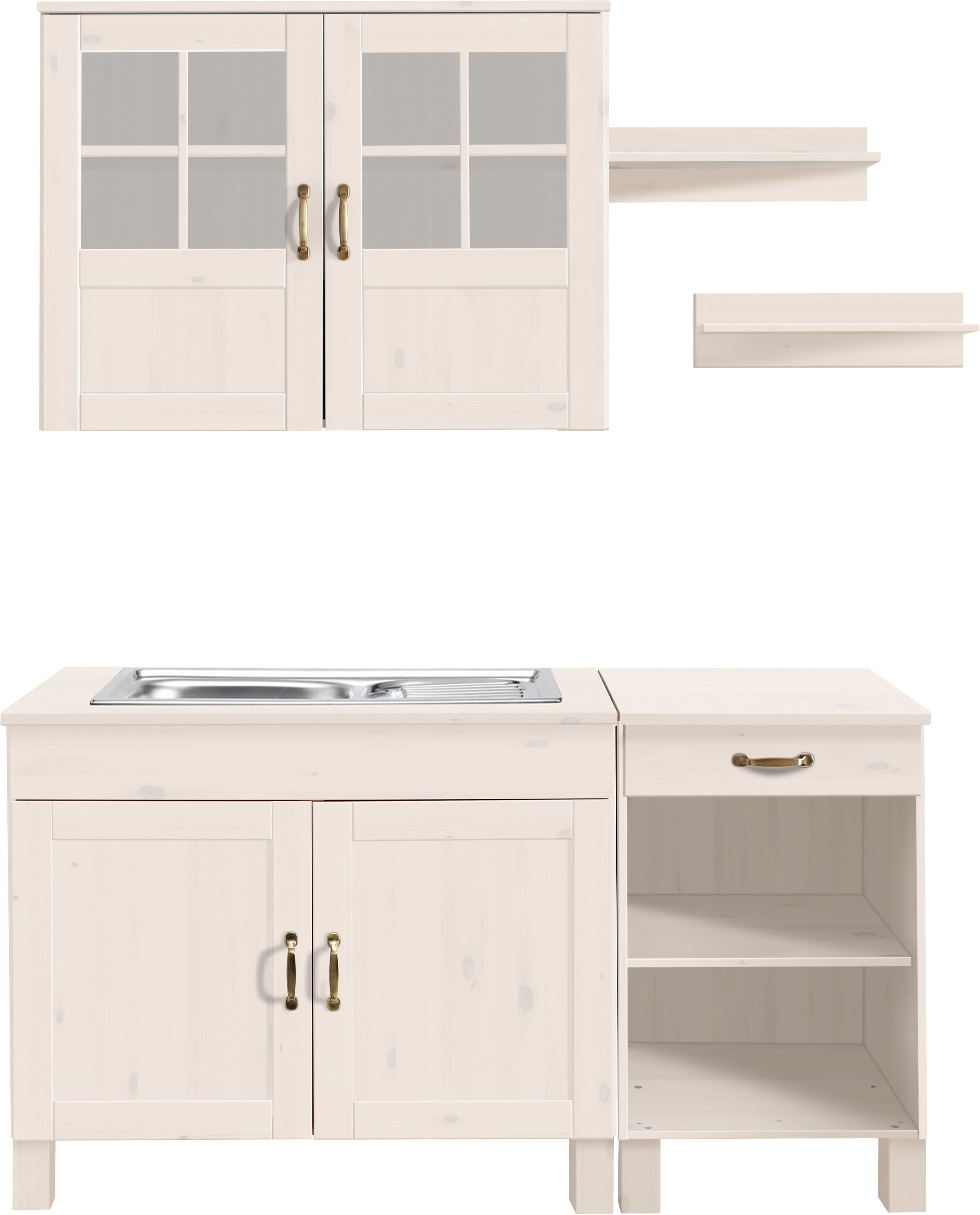 Home affaire Kitchenette »Alby« largeur 150 cm, en 2 profondeurs, sans appareils électriques
