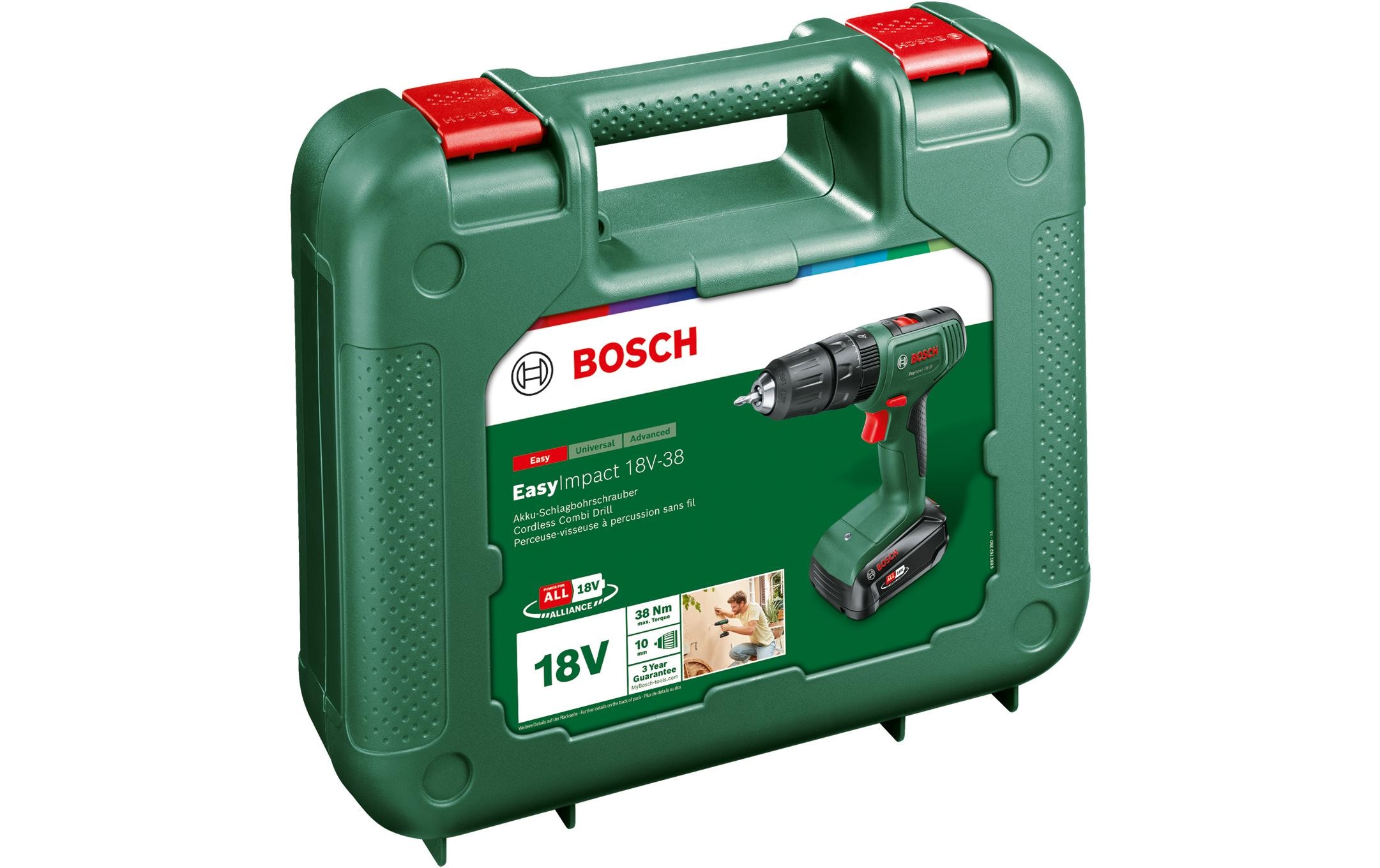 BOSCH Akku-Schlagbohrmaschine »EasyImpact 18 V-38«