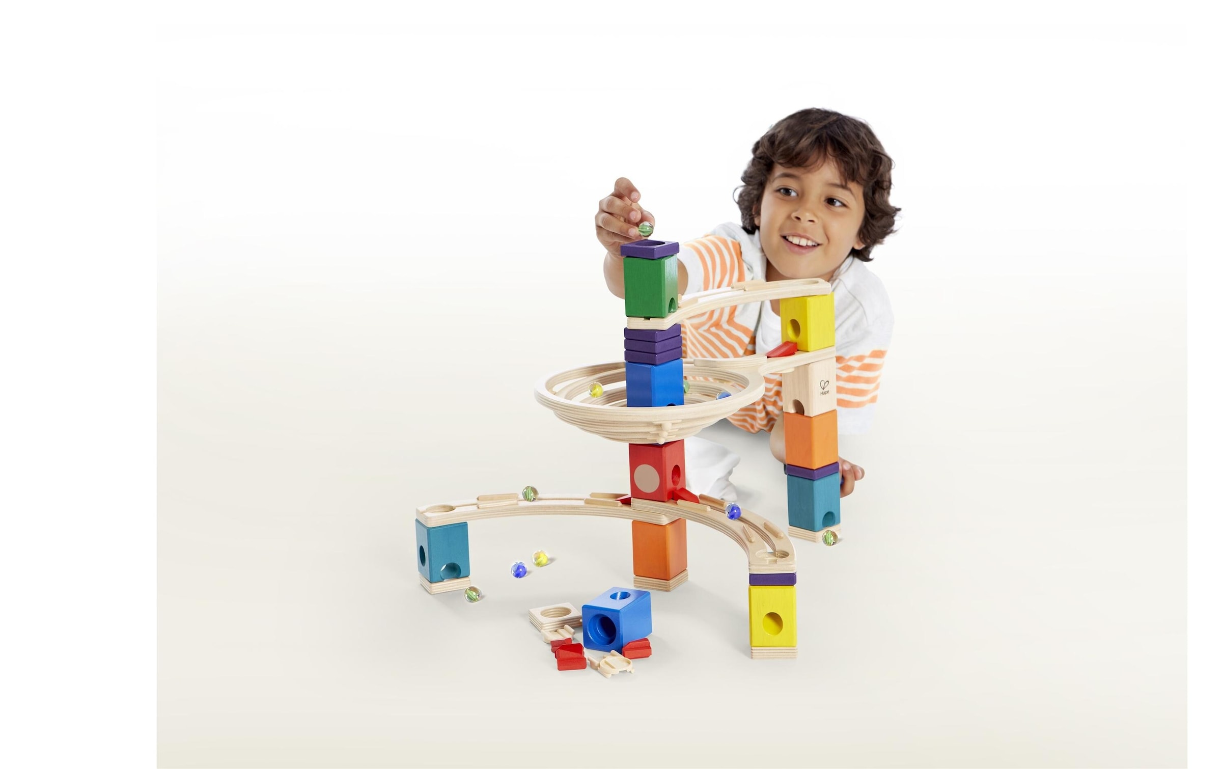 Hape Kugelbahn »Quadrilla: The Round«, (90 tlg.)
