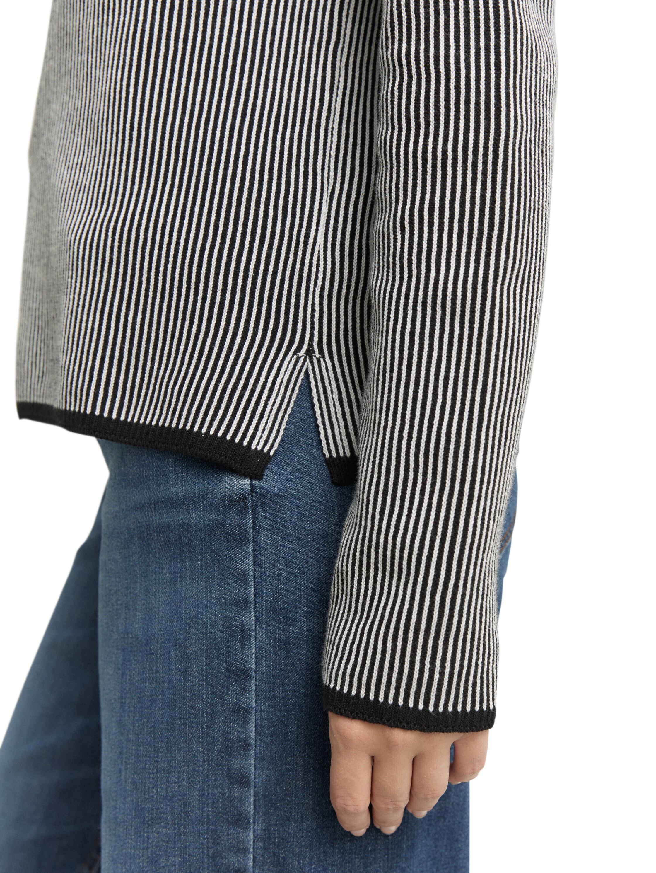 TOM TAILOR Pull en tricot mit feinen Streifen