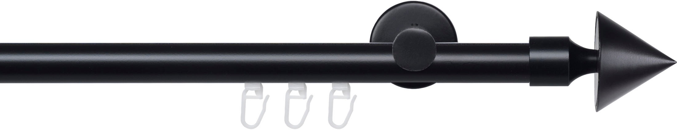 Image of Liedeco Gardinenstange "Innenlaufgarnitur 20 mm Blues Kegel" Ø 2 mm 1 läufig-läufig Fixmass Gardinenstange Komplett