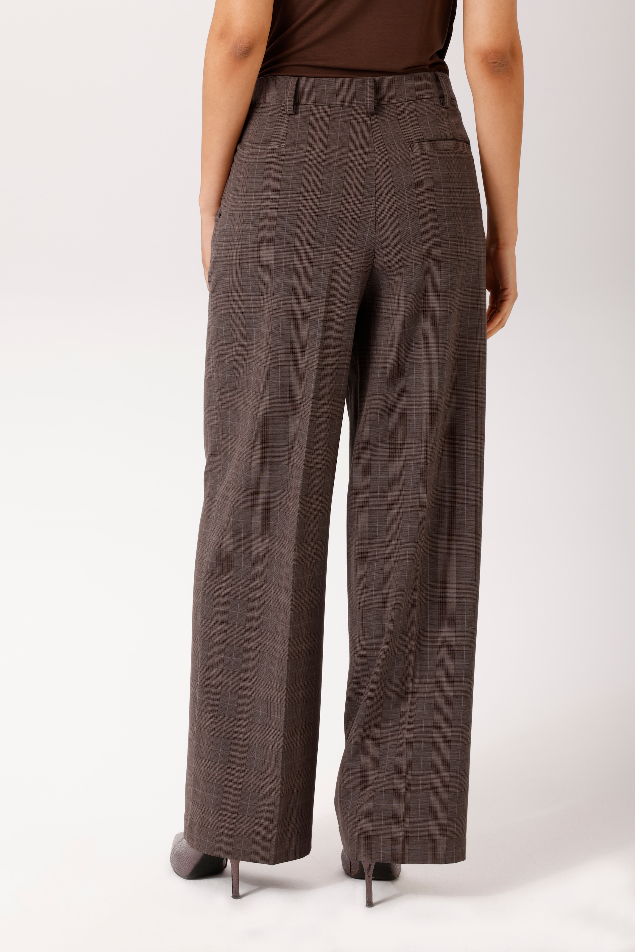 Aniston CASUAL Pantalon à pinces  au motif tartan discret - NOUVELLE COLLECTION