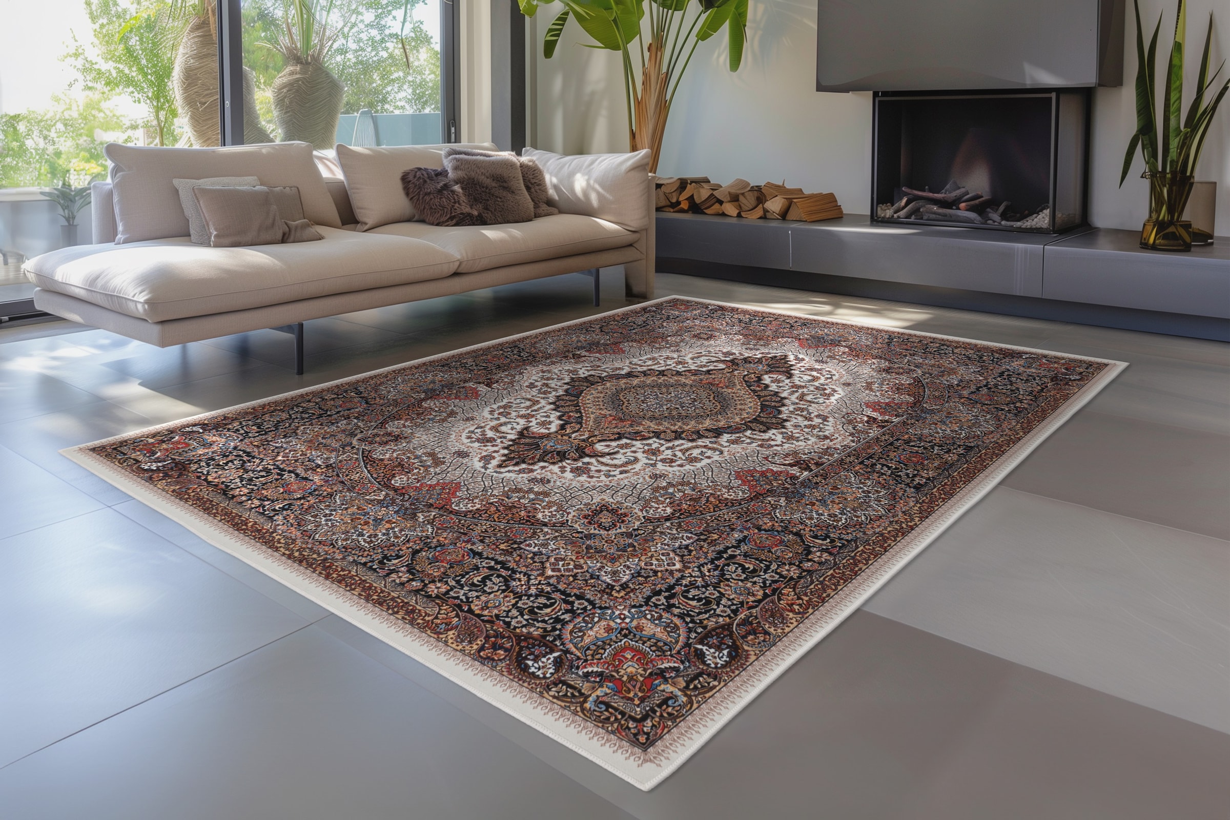 Kayoom Tapis »Rocks 525« Rectangulaire 6 mm Höhe Kurzflor, Orient Optik, Wohnzimmer