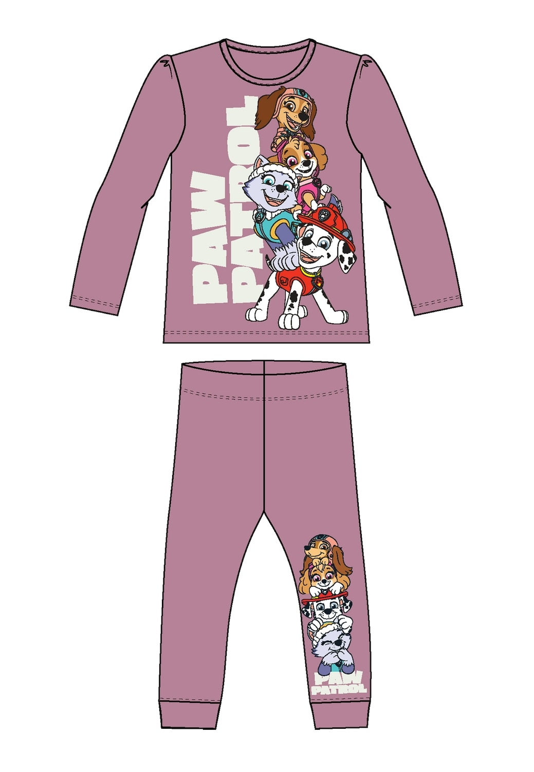 Name It Pyjama »NMFAKIRI PAWPATROL LS NIGHTSET NOOS CPLG«, (Set, 2 tlg.)