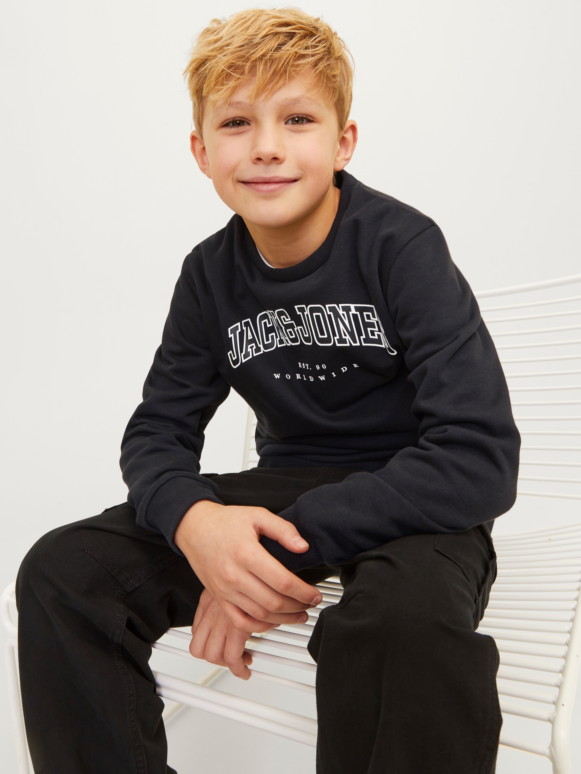 Jack & Jones Junior Sweatshirt »JJECALEB VARSITY SWEAT CREW NECK SN JNR«
