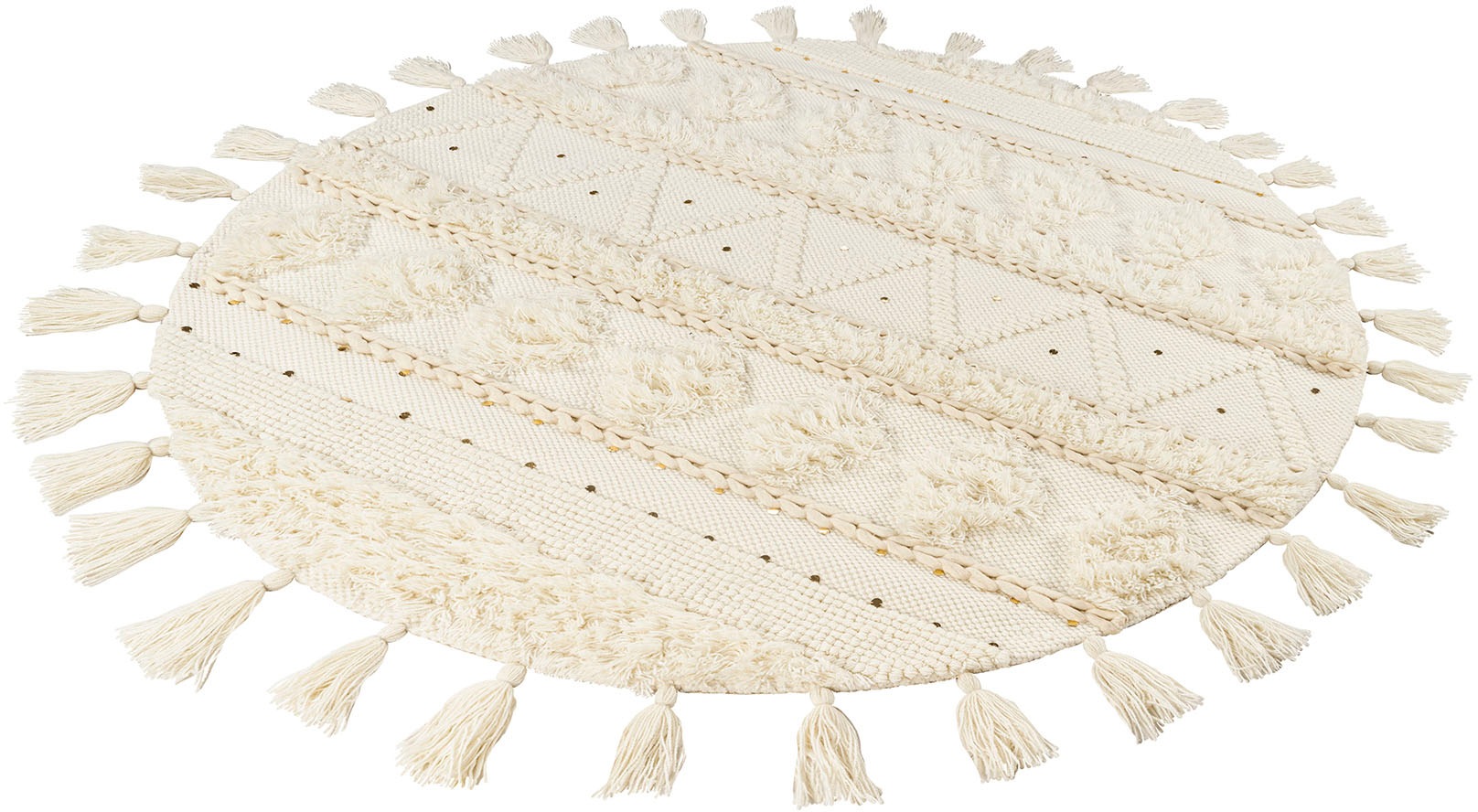 Image of me gusta Wollteppich »Bohist 525«, rund, 18 mm Höhe bei Ackermann Versand Schweiz