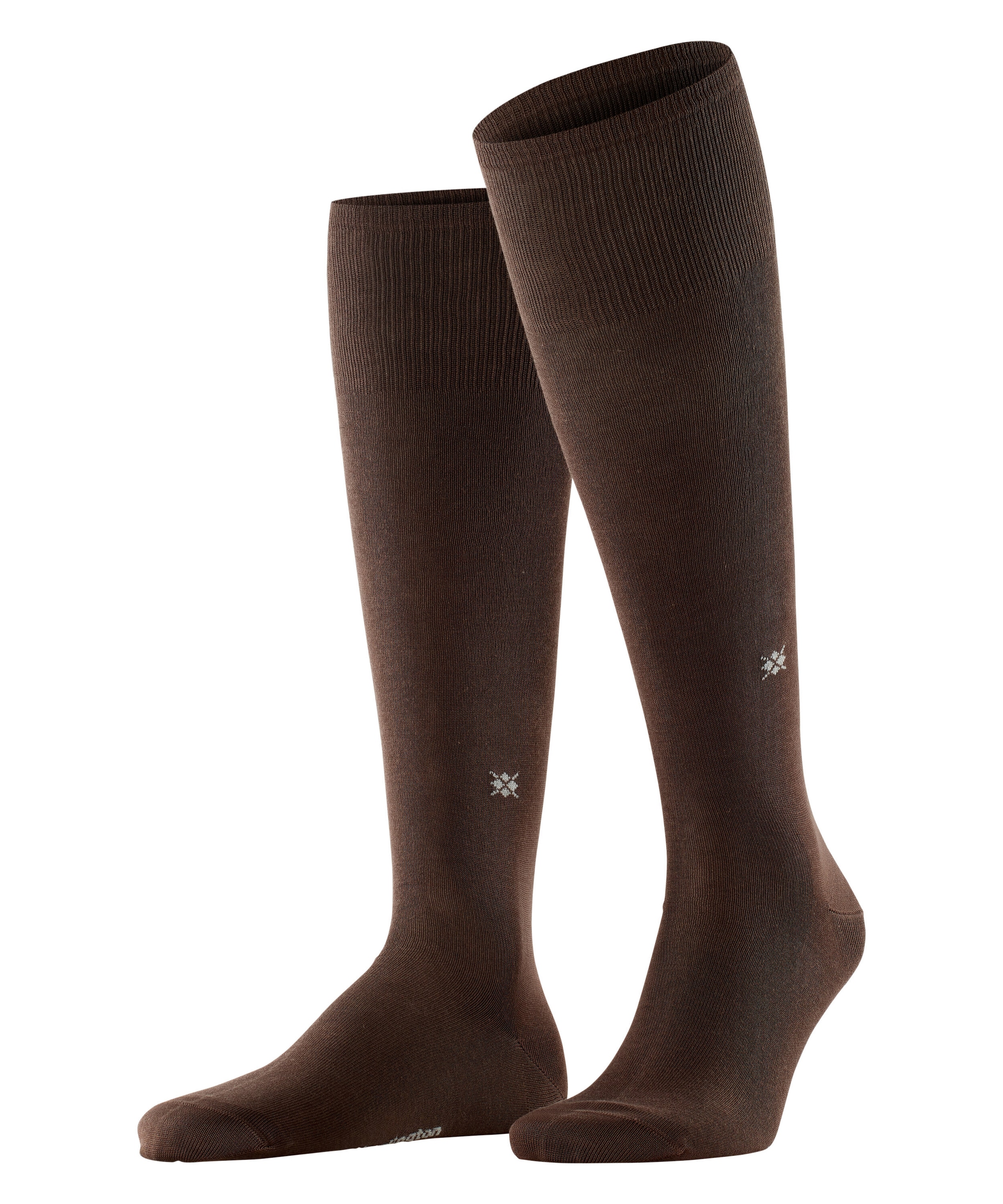 Burlington Kniestrümpfe »Dublin« Einheitsgrösse 40-46, unifarben, eingestricktes Logo