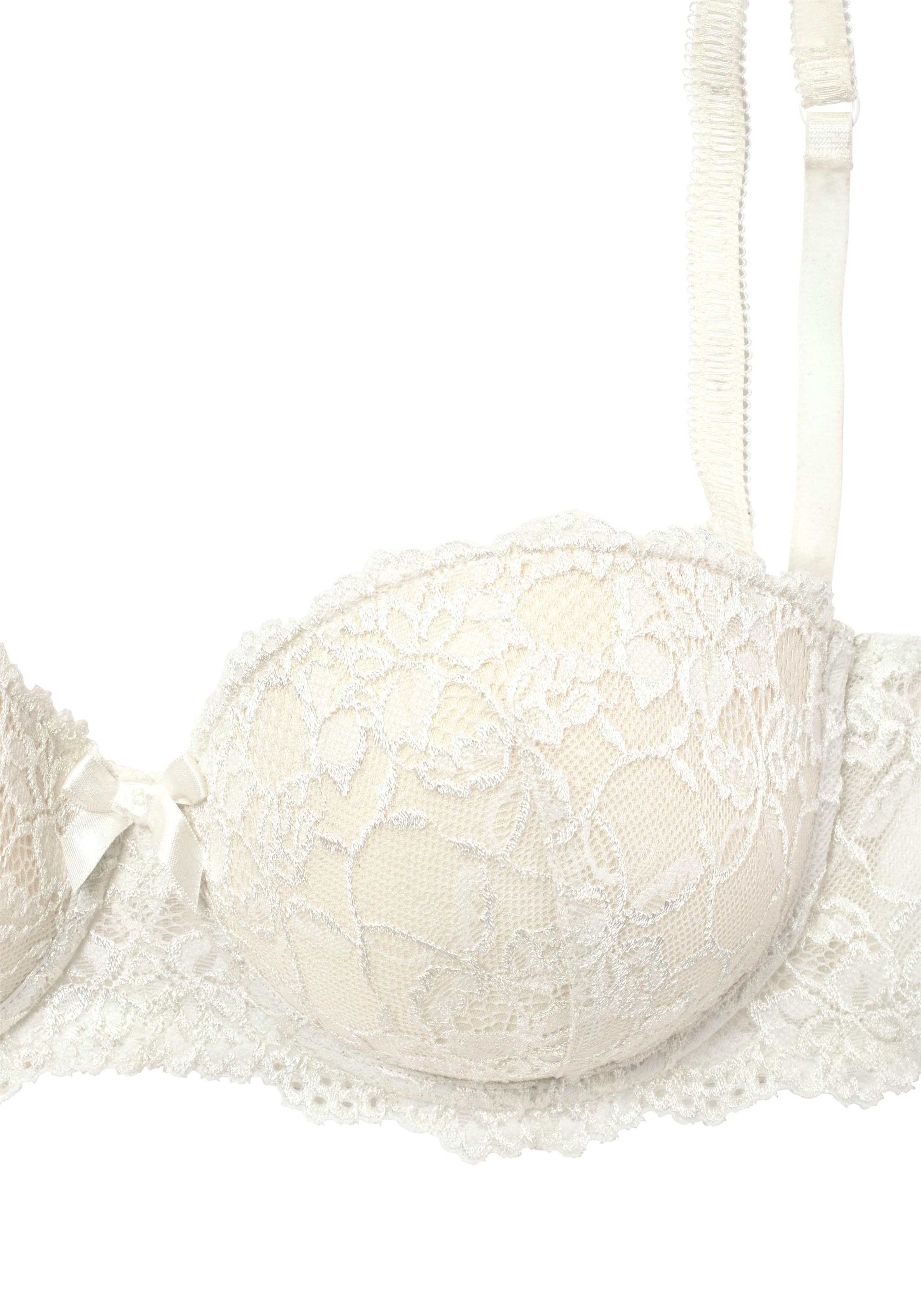 ♕ mit bestellen Dessous abnehmbaren Balconnet-BH, und versandkostenfrei Vivance Push-up-Kissen, Trägern