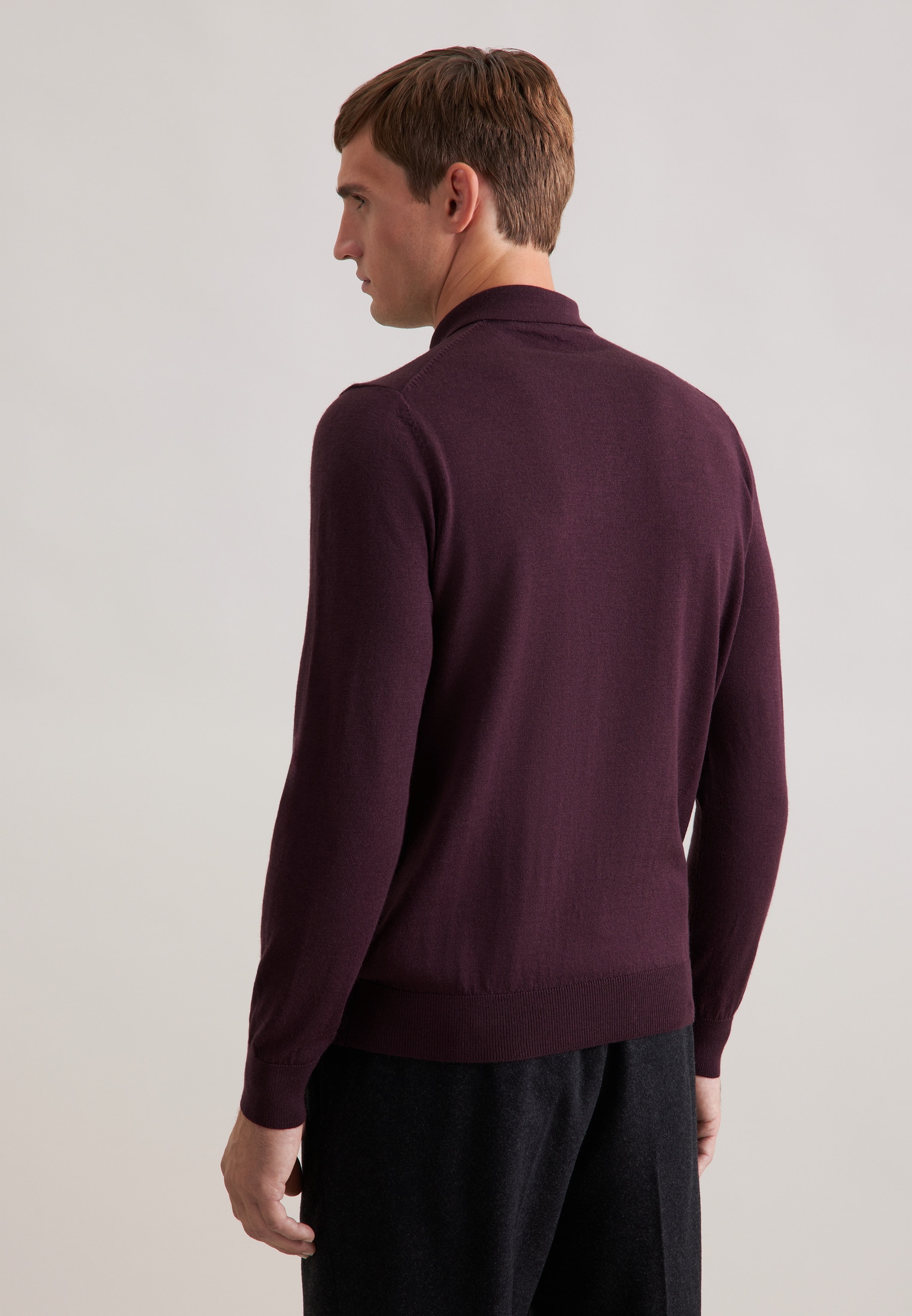 seidensticker Polokragenpullover »Schwarze Rose« 1/1 Kragen Uni