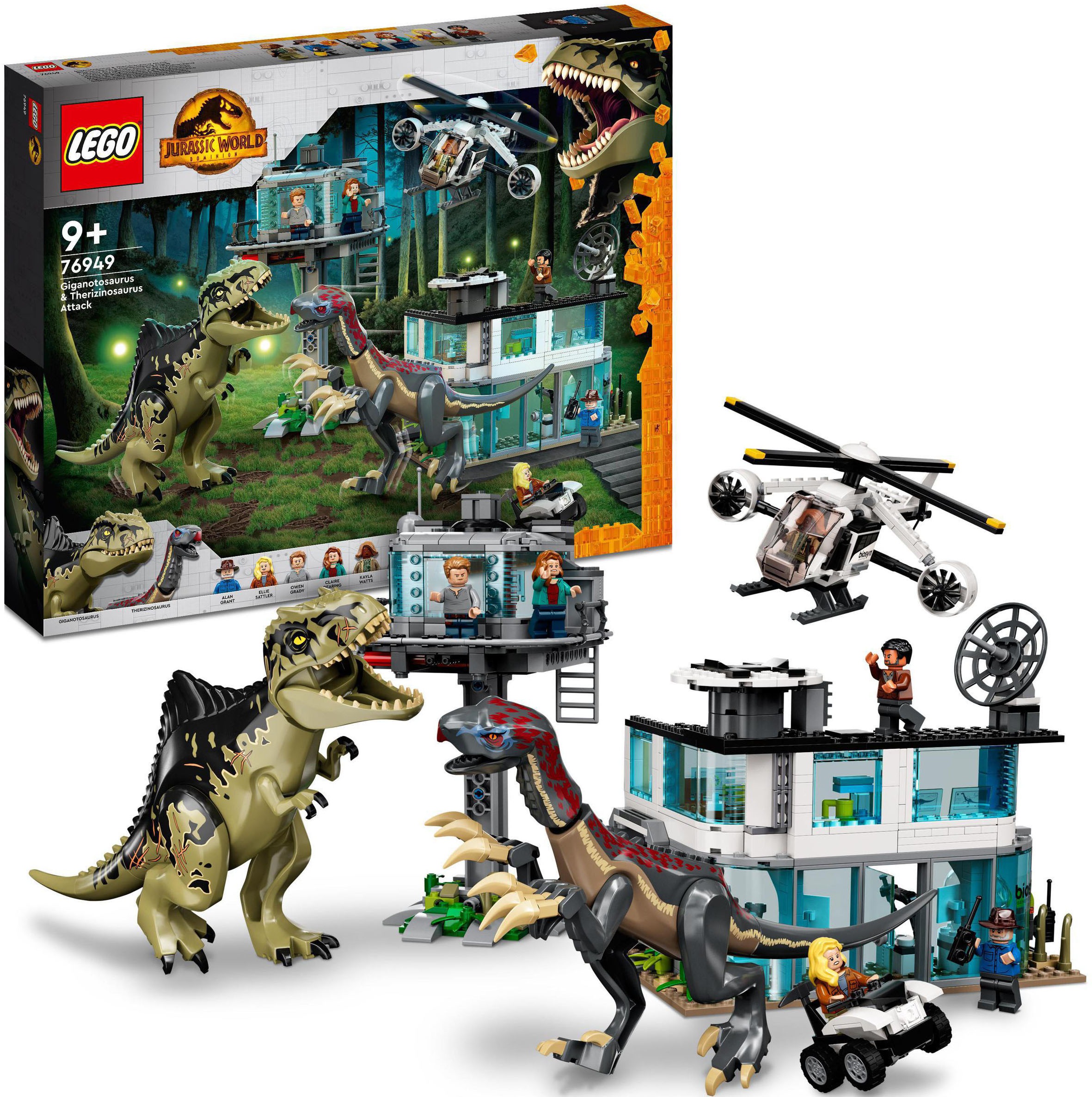 Image of LEGO® Konstruktionsspielsteine »Giganotosaurus & Therizinosaurus Angriff (76949), LEGO® Jurassic World«, (810 St.), Made in Europe bei Ackermann Versand Schweiz