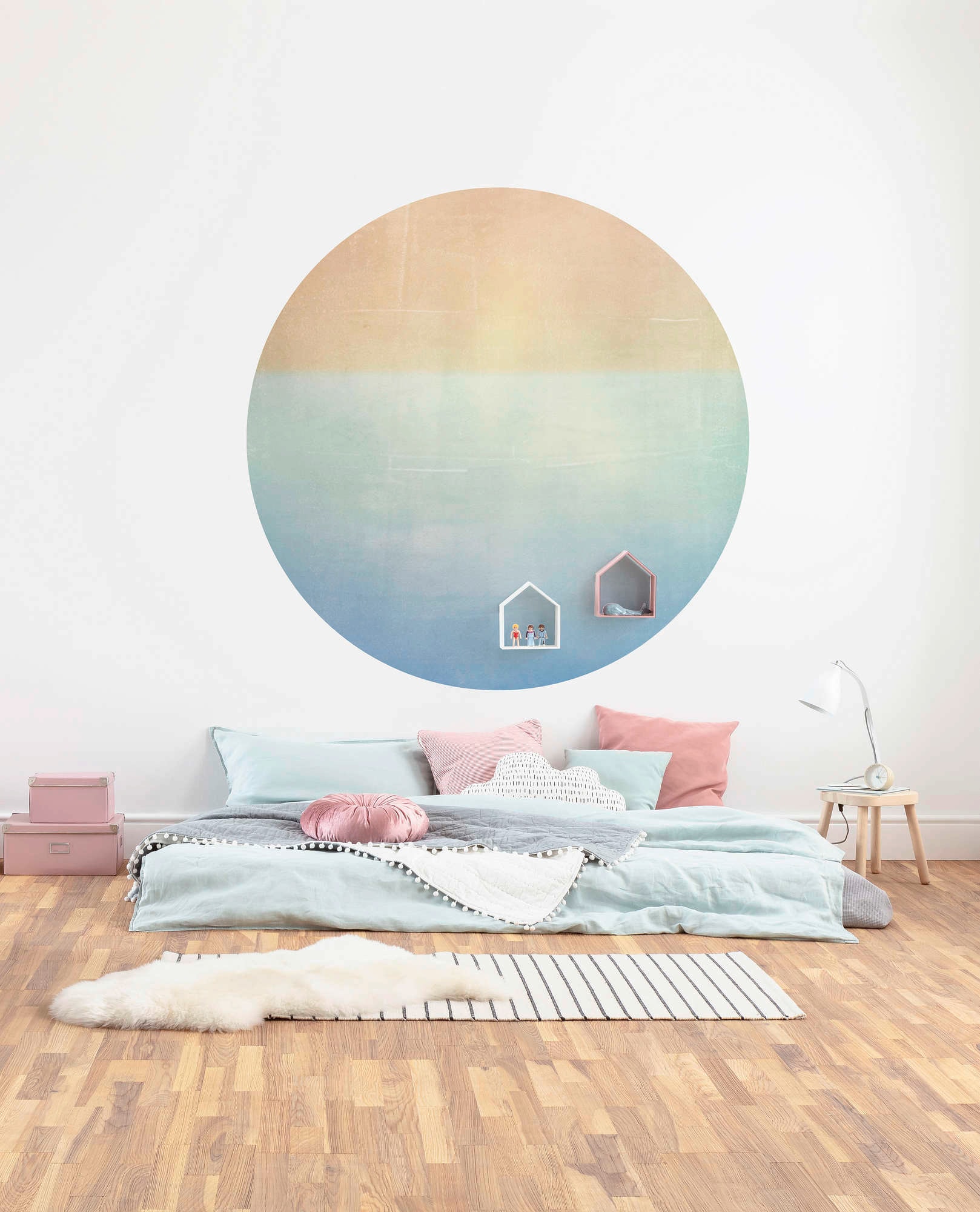 Komar Vliestapete »Vlies selbstklebend - Balance - Grösse 125 x 125 cm«, bedruckt, Wohnzimmer, Schlafzimmer