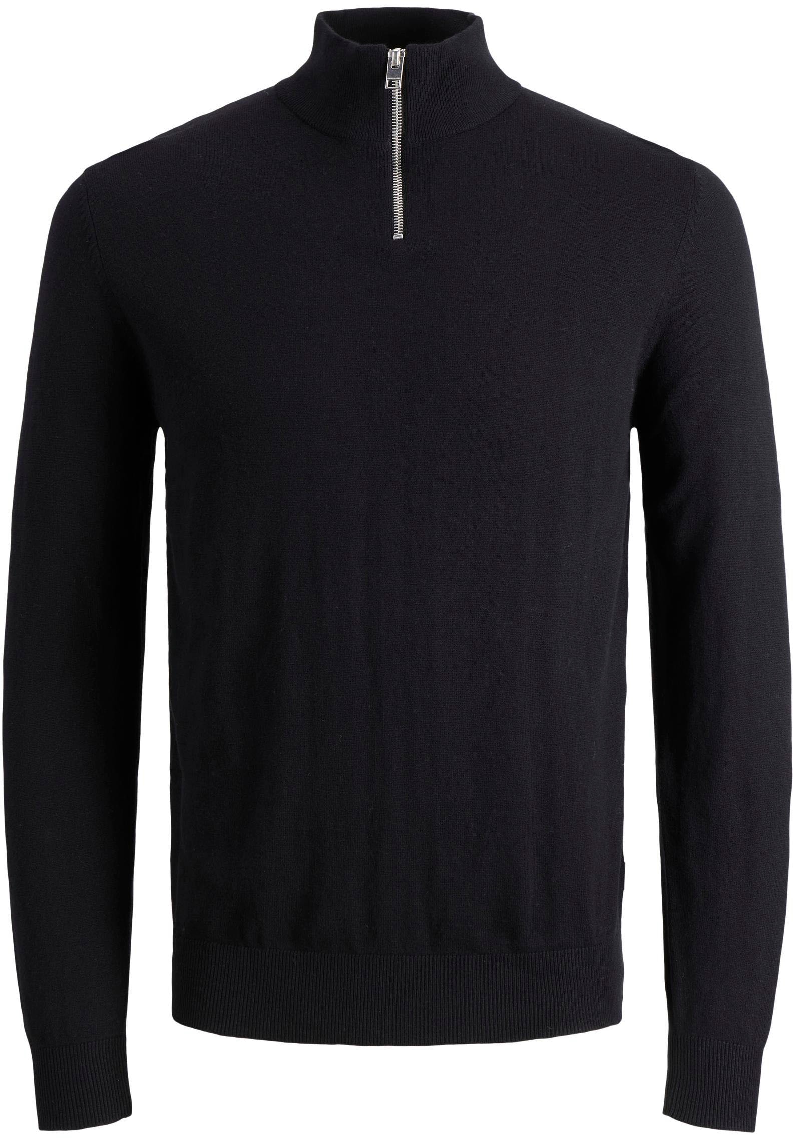Jack & Jones Strickpullover »EMIL KNIT HALF ZIP«, mit kurzem Reissverschluss im Troyer-Look