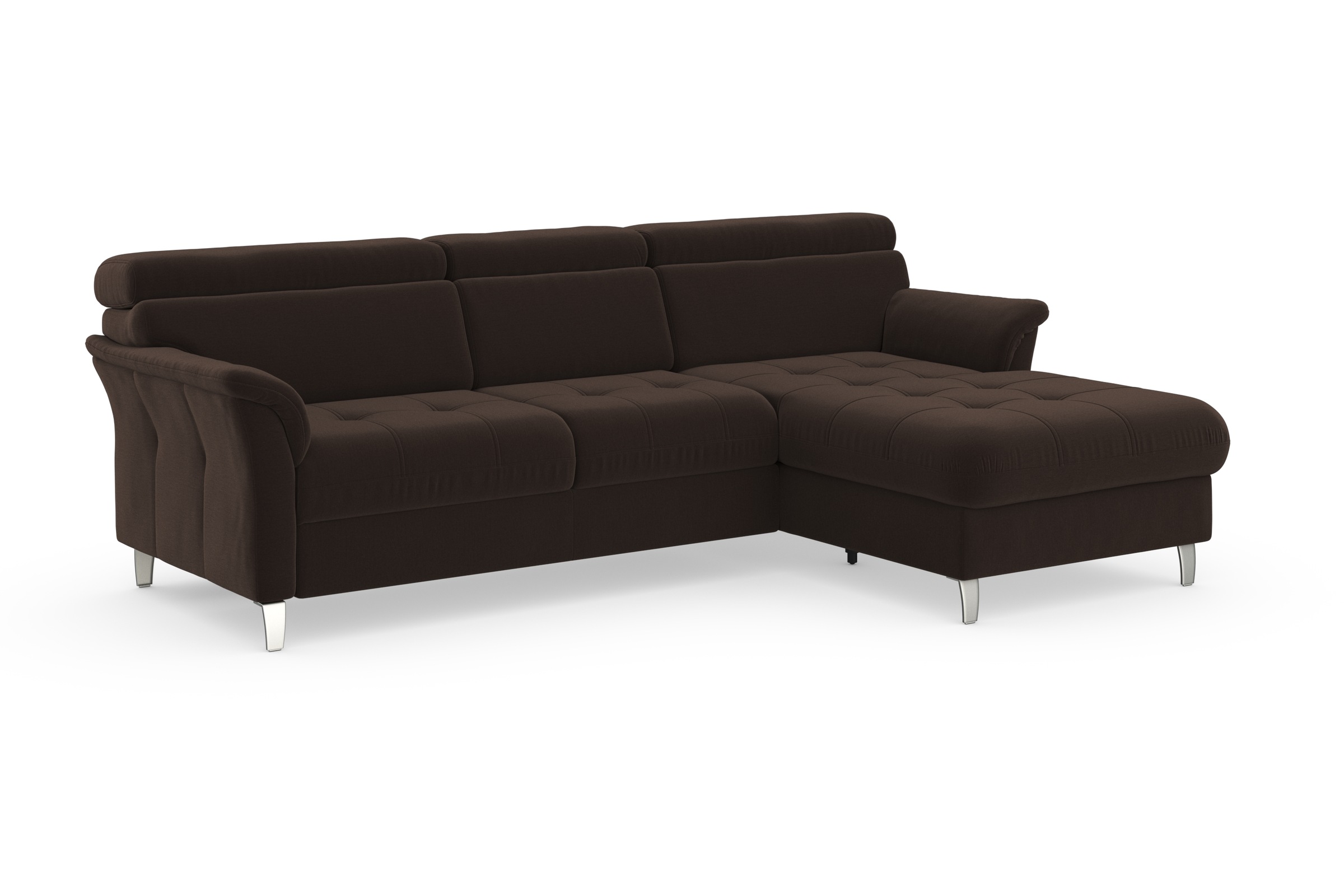 sit&more Ecksofa »Marano L-Form«, inklusive Kopfteilverstellung, wahlweise mit Bettfunktion, Bettkasten